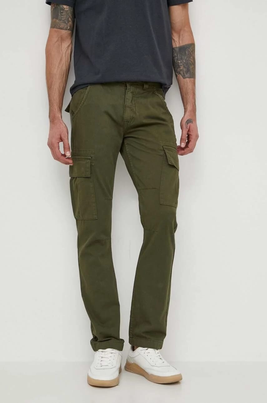 Брюки Agent Pant из хлопка зеленые для мужчин