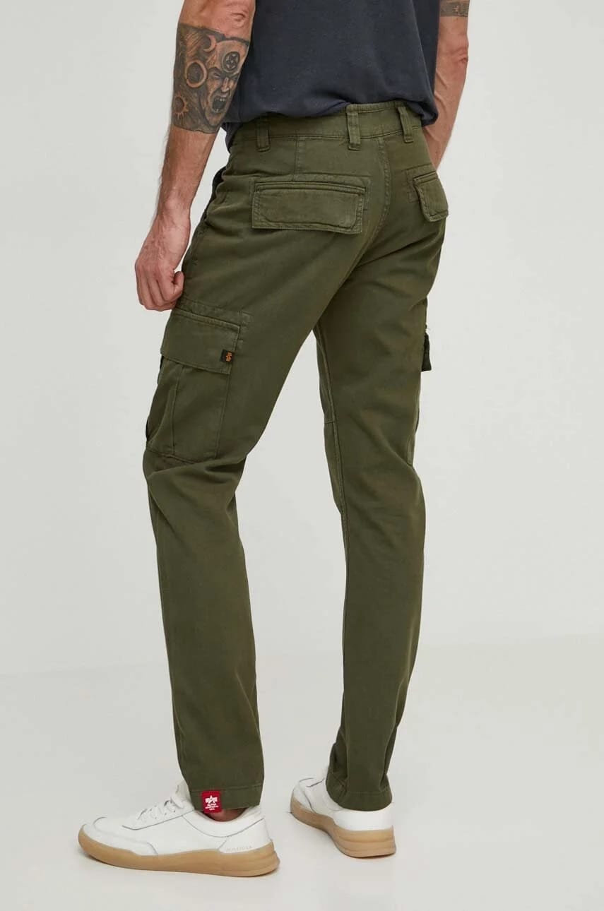 Брюки Agent Pant из хлопка зеленые для мужчин - фото 3