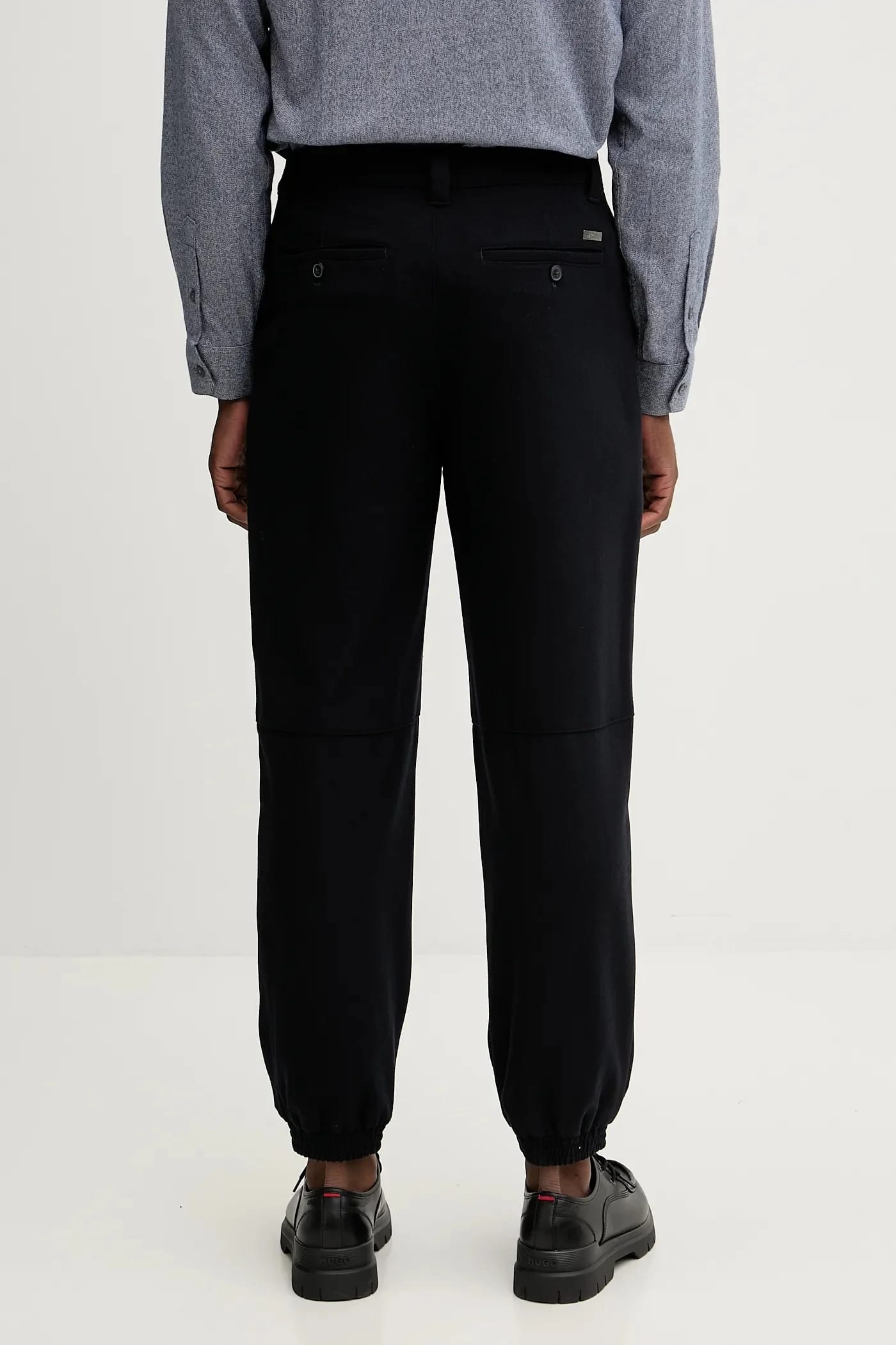Брюки с шерстью военно-морской для мужчин - фото 3