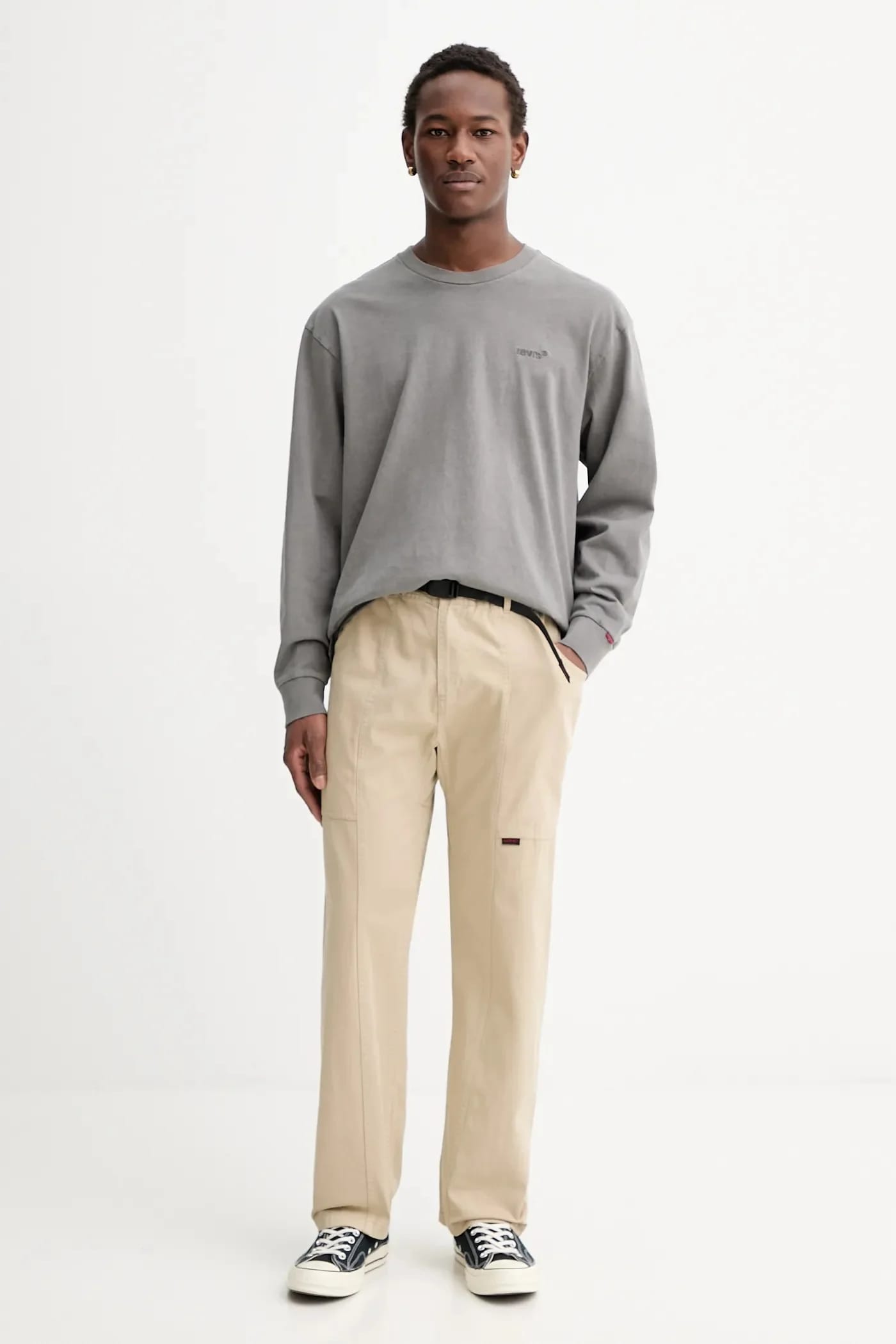 хлопковые брюки Gadget Pant бежевые для мужчин - фото 2