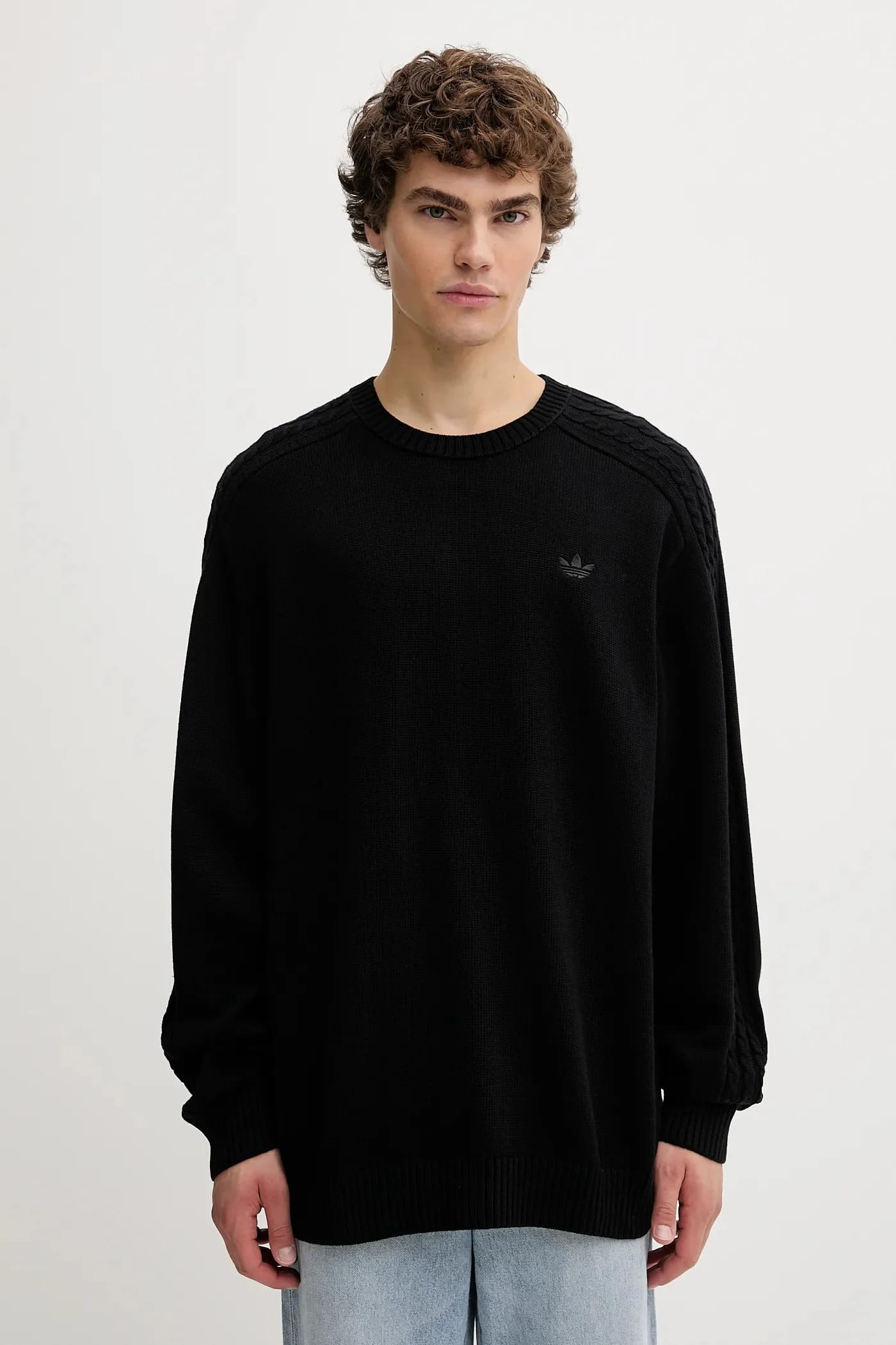 Хлопковый свитер P Ess Knit Crew