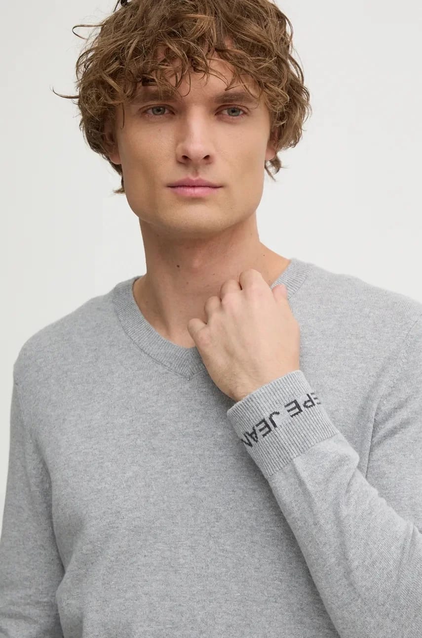 НОВЫЙ свитер ANDRE с V-образным вырезом из смесовой шерсти - фото 4