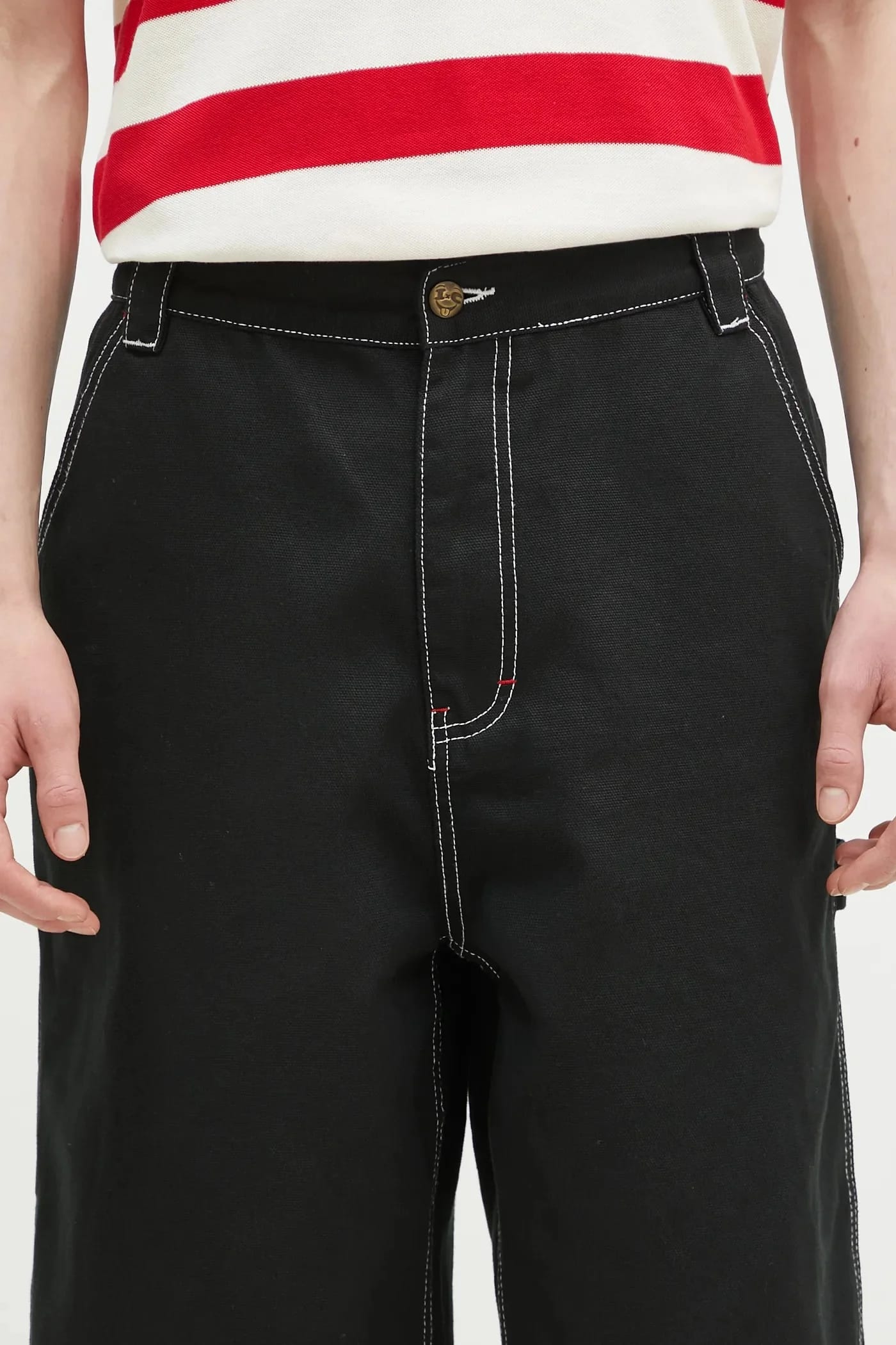 джинсовые шорты Canvas Carpenter Shorts - фото 4