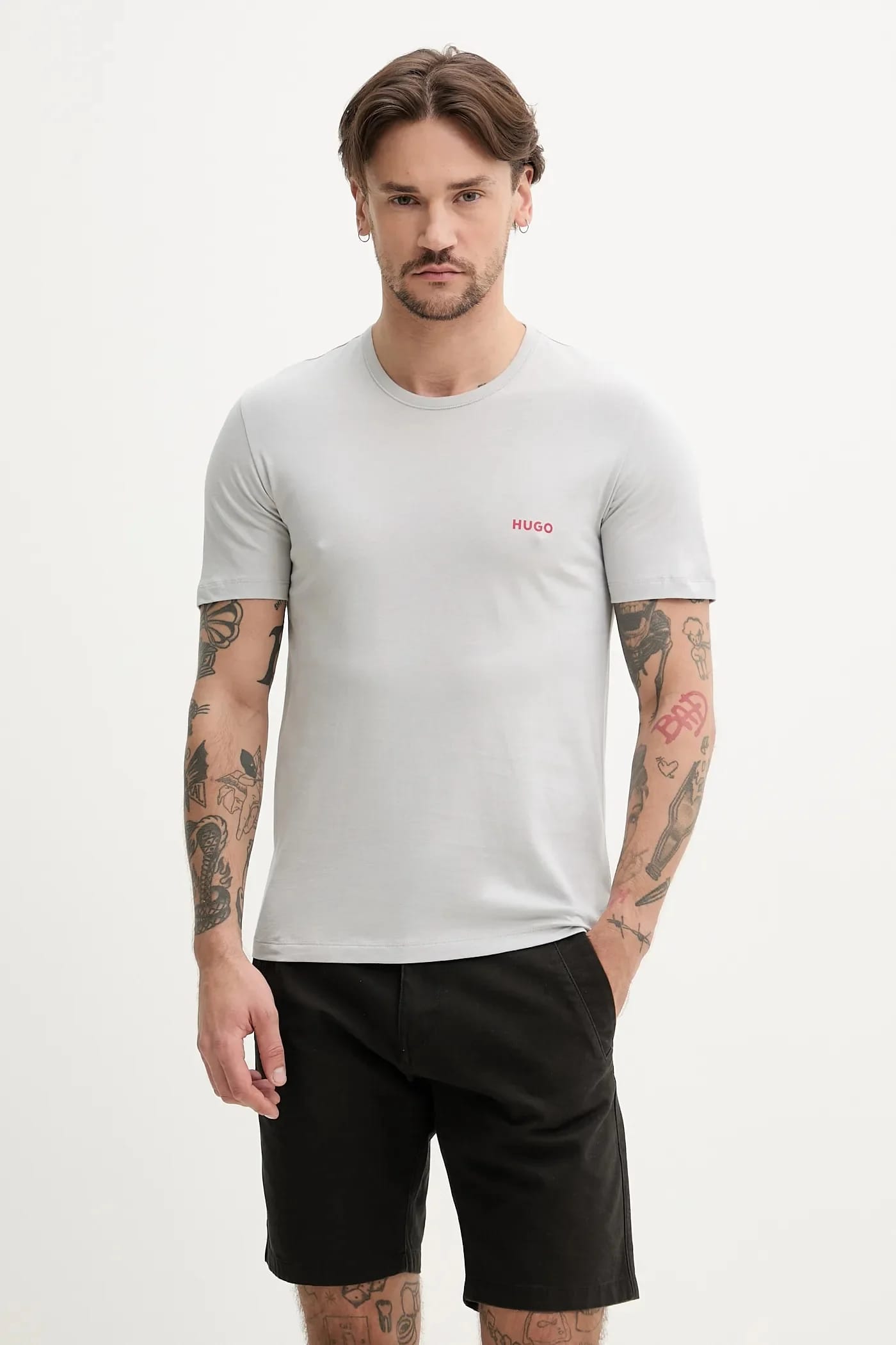 Комплект из 3 хлопковых футболок T-SHIRT RN TRIPLET P белый для мужчин
