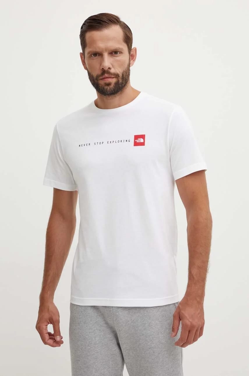 Хлопковая футболка M S/S Футболка Never Stop Exploring