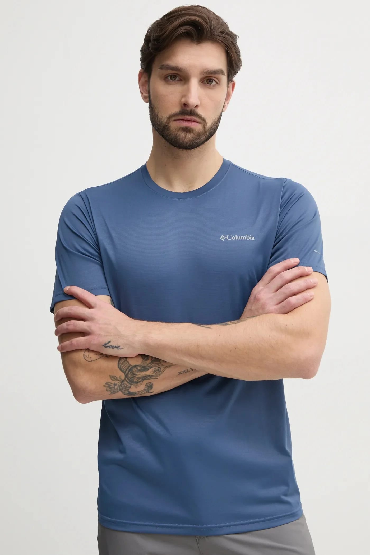 Columbia Спортивная футболка для походов синяя для мужчин