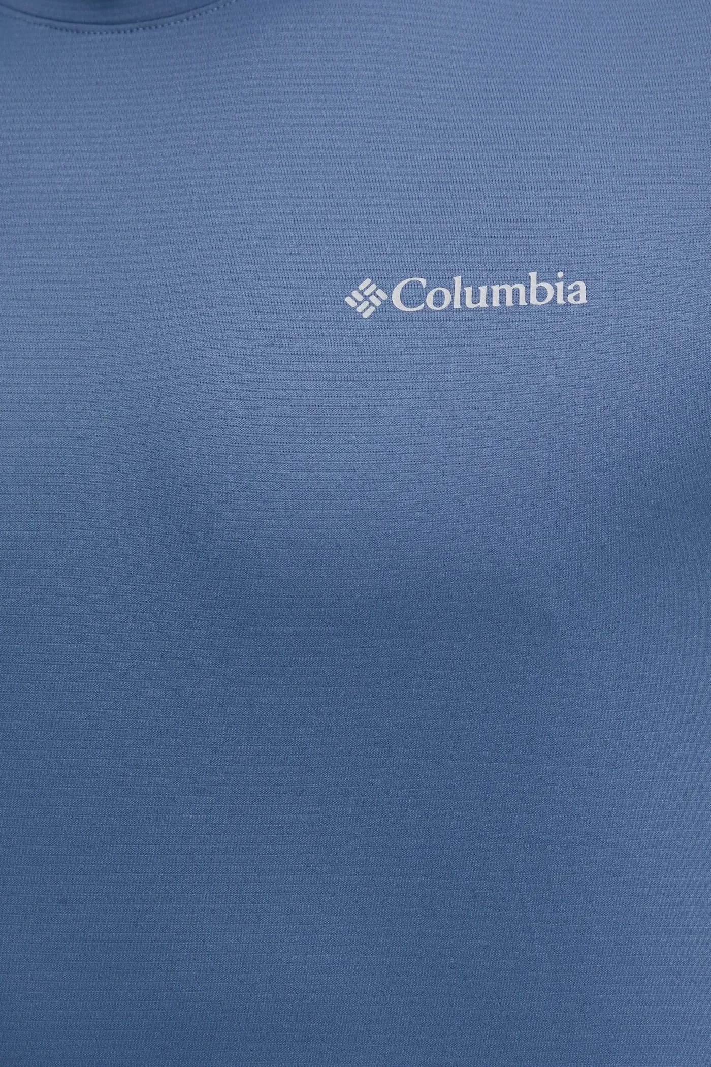 Columbia Спортивная футболка для походов синяя для мужчин - фото 5