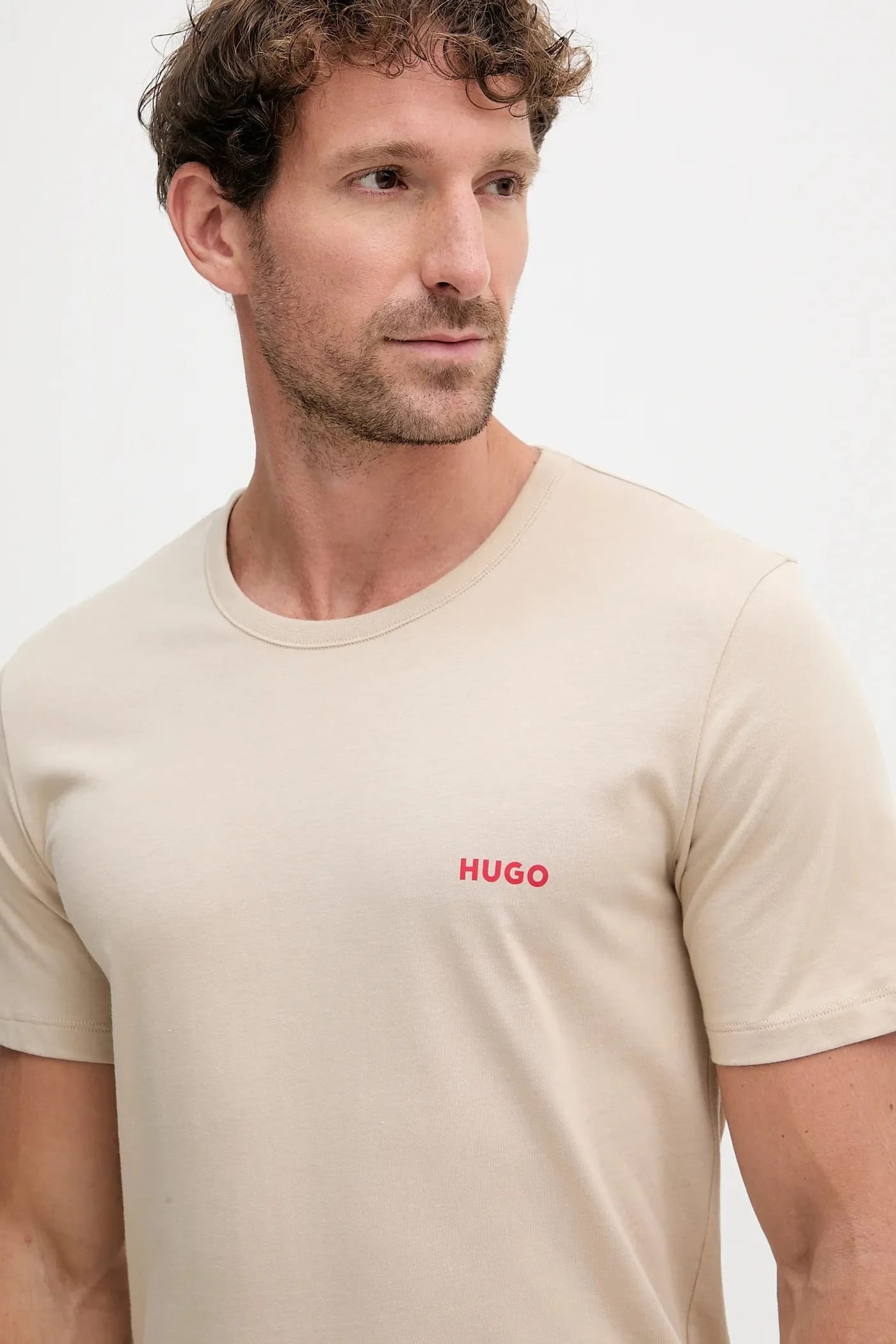 Комплект из 3 хлопковых футболок T-SHIRT RN TRIPLET P черный для мужчин - фото 8