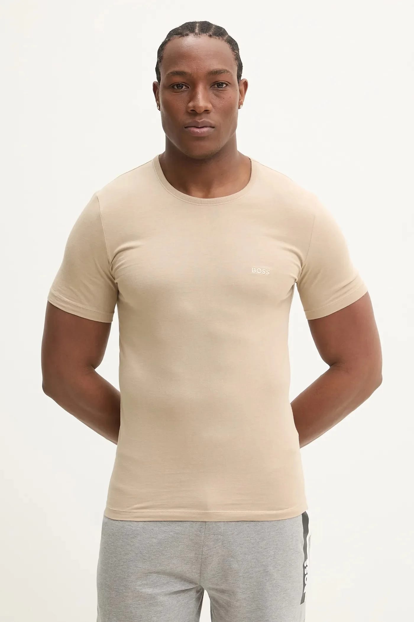 Комплект из 3 футболок из хлопка TShirtRN 3P Classic черная для мужчин - фото 2