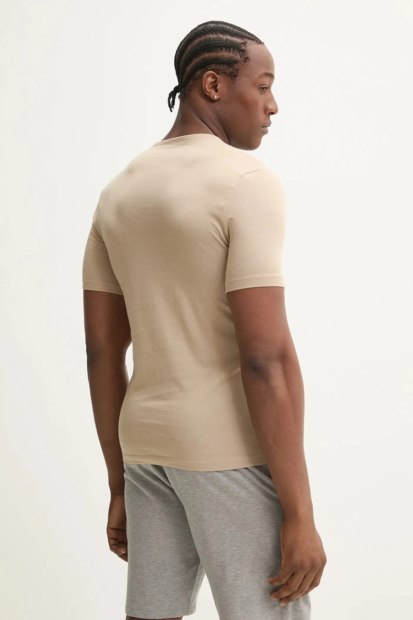 Комплект из 3 футболок из хлопка TShirtRN 3P Classic черная для мужчин - фото 5