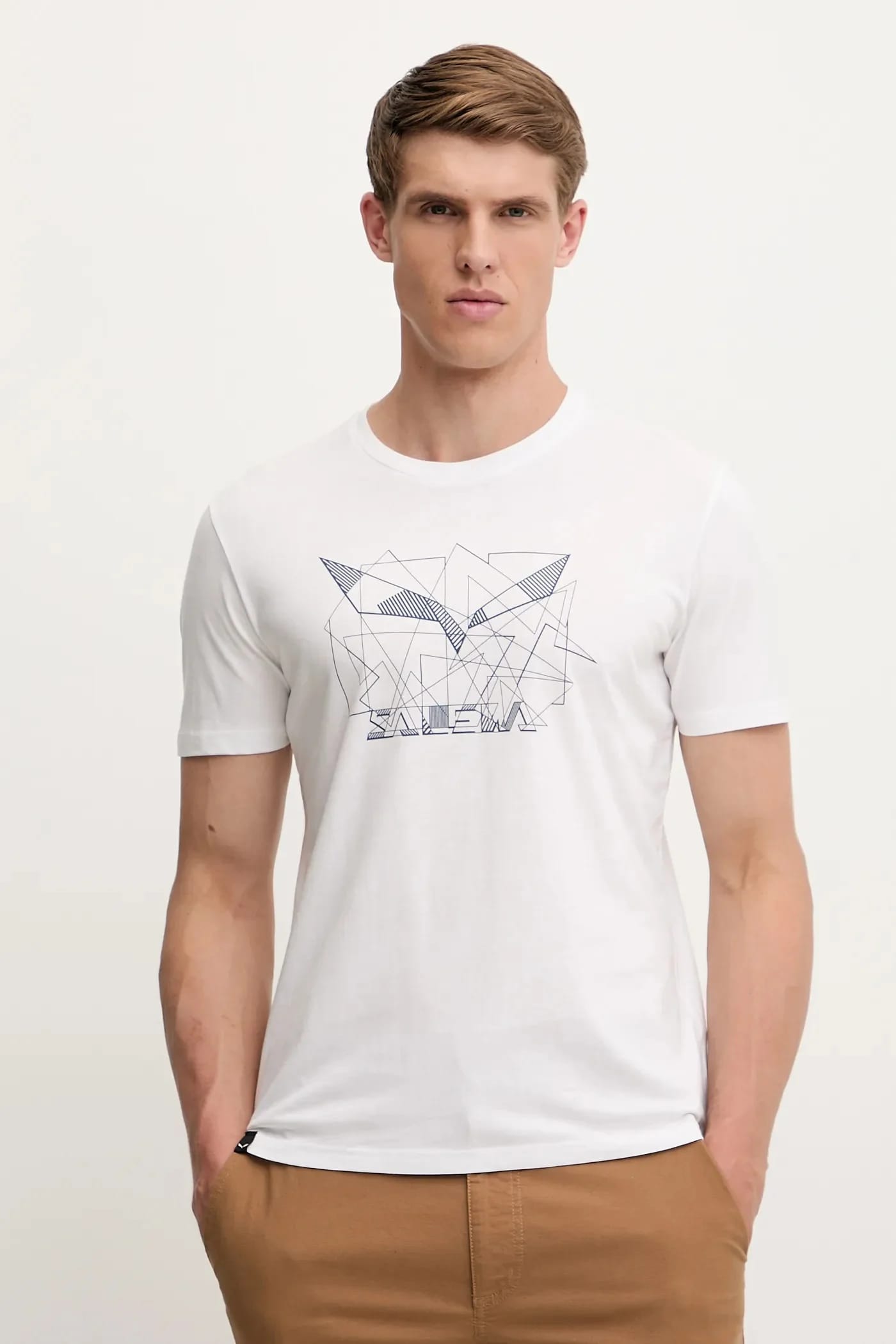 Спортивная футболка Eagle белая для мужчин
