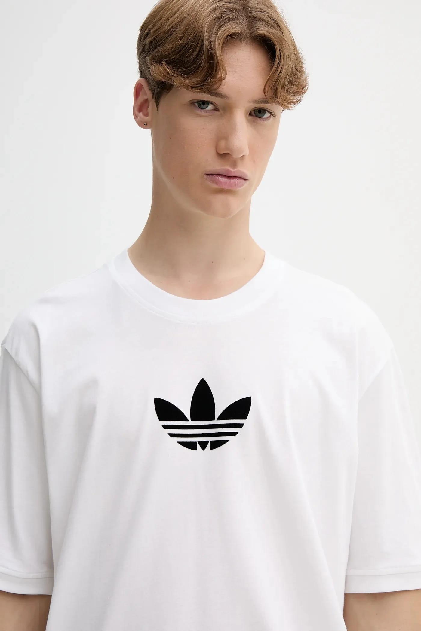 Футболка Oversize из хлопка белая для мужчин - фото 4