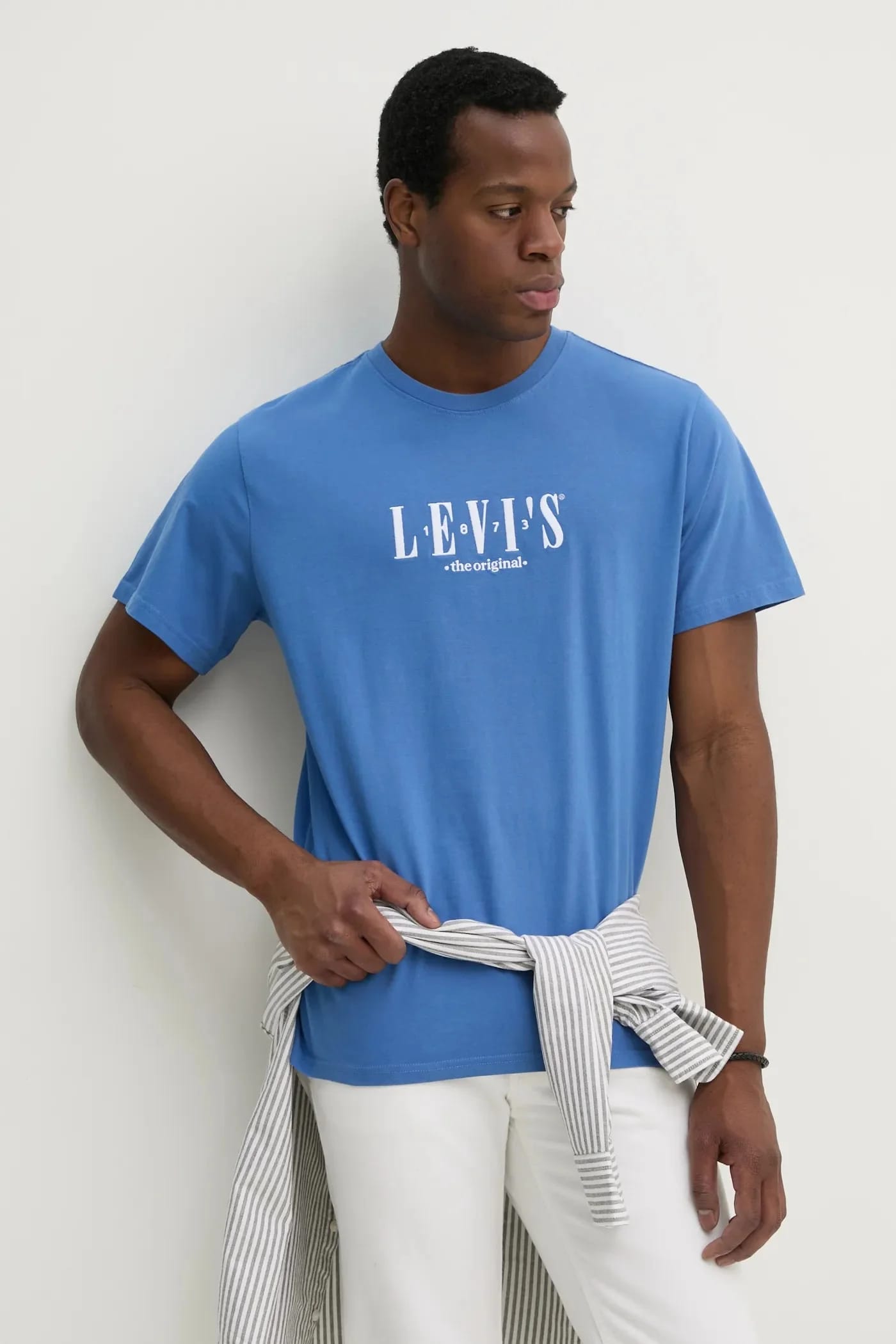 SS RELAXED FIT TEE хлопковая футболка фиолетовая для мужчин