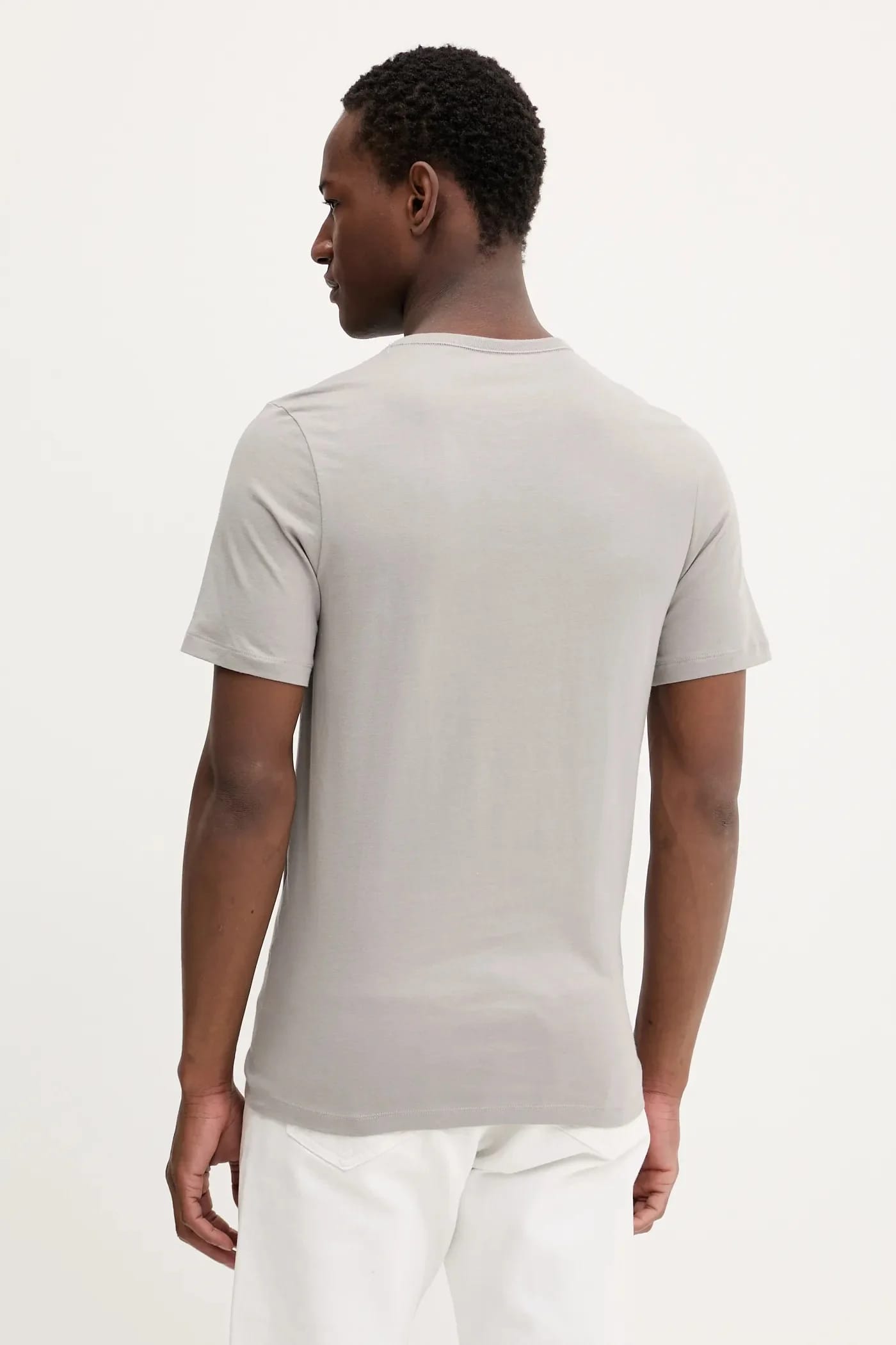Комплект из 3 футболок из хлопка TShirtRN 3P Classic серая для мужчин - фото 5