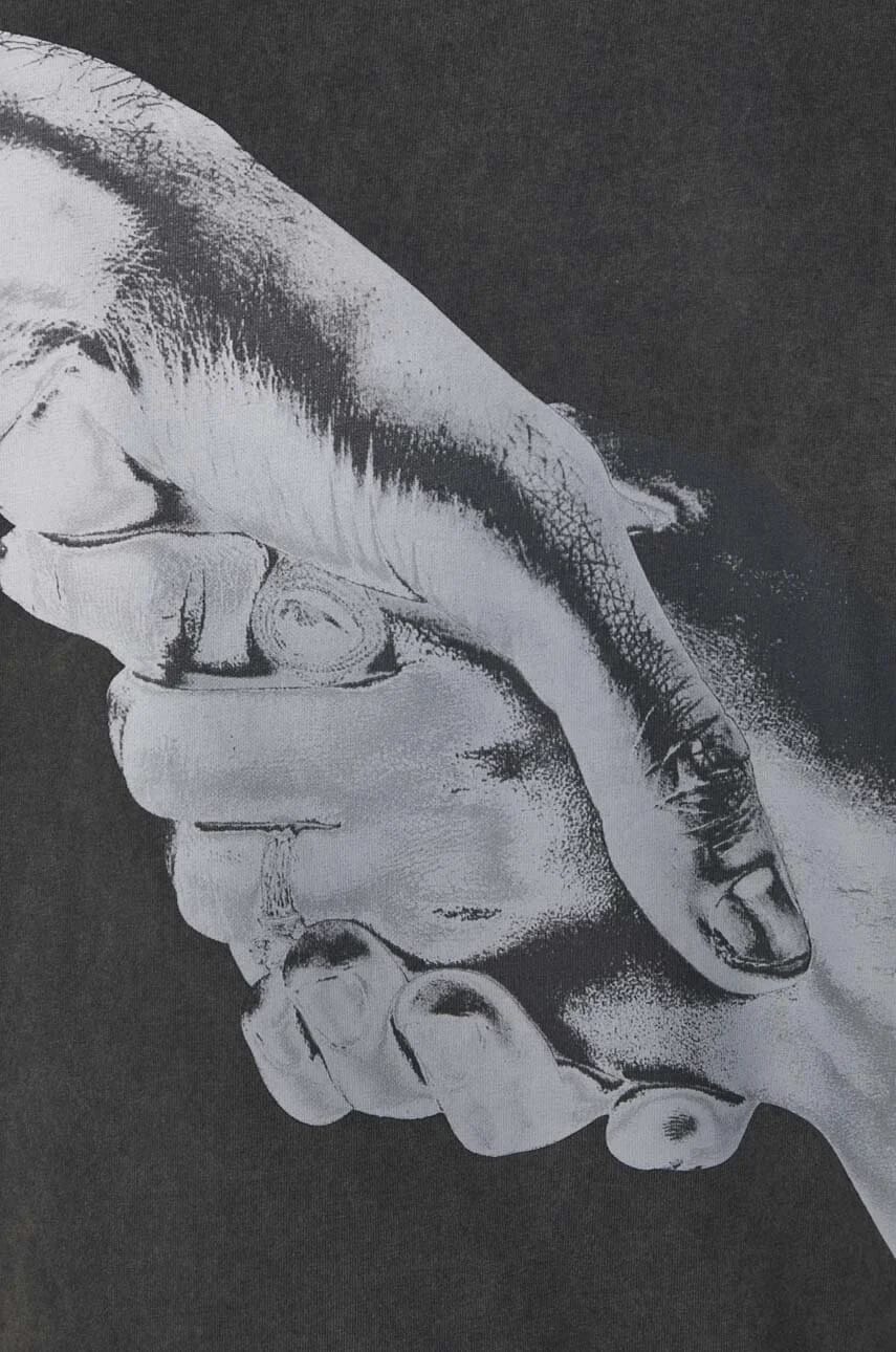 Хлопковая футболка Handshake Vintage - фото 6