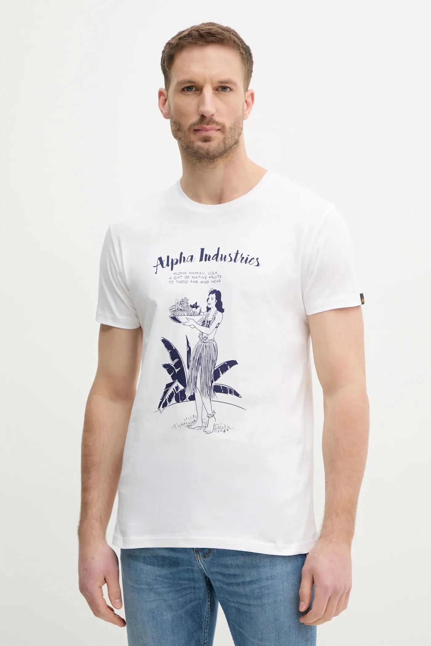 Хлопковая футболка Alpha Hawaii T