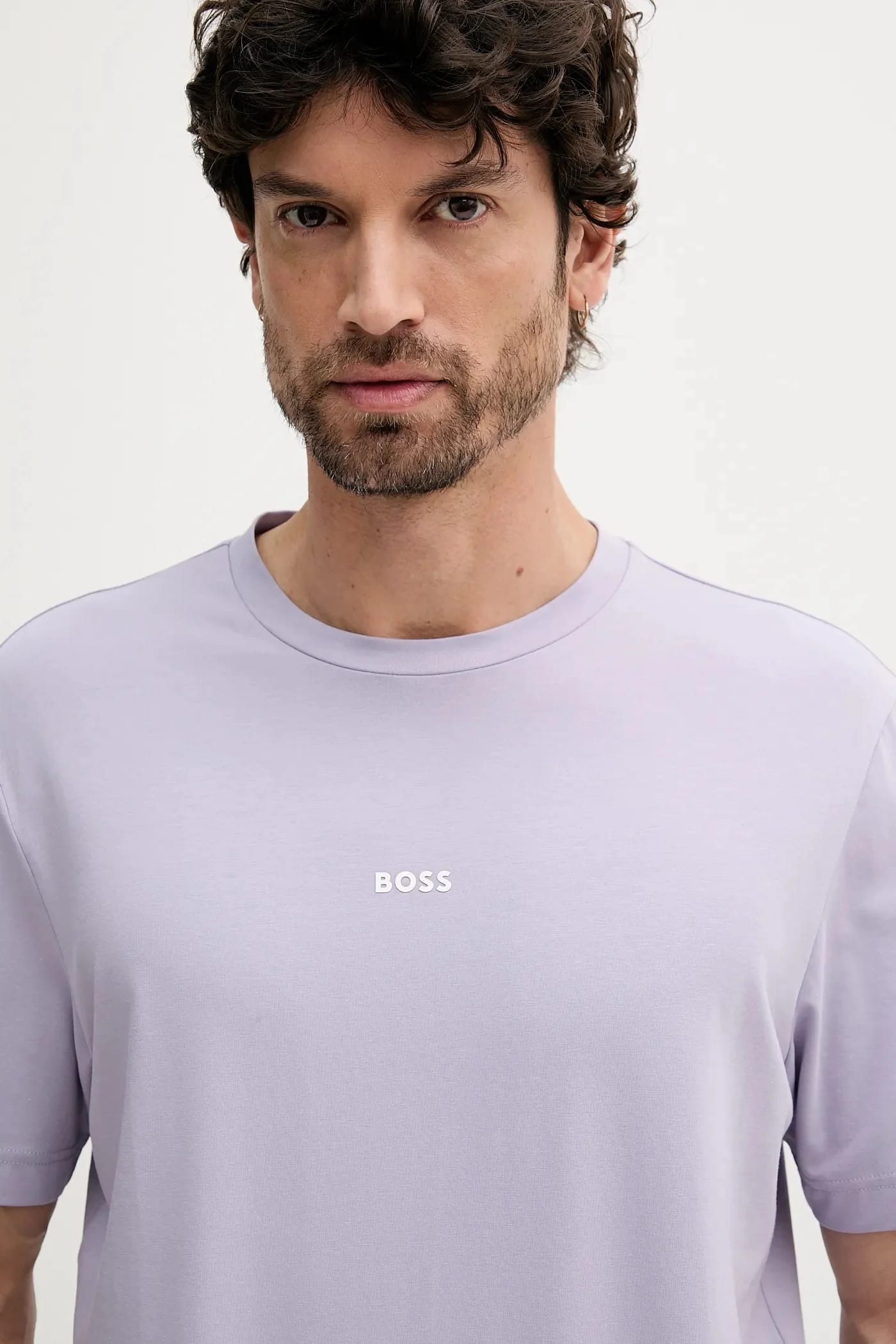 BOSS Футболка «Чуп» розовая для мужчин - фото 3