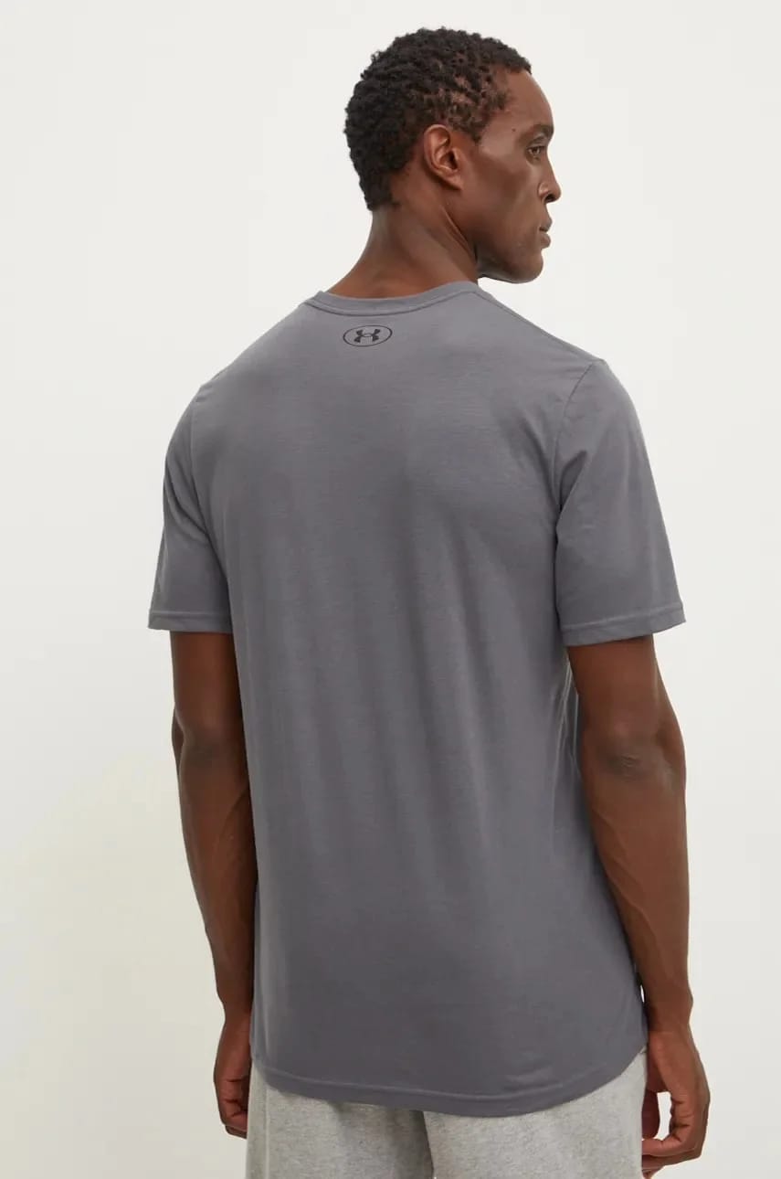 Футболка SPORTSTYLE LEFT CHEST серая для мужчин - фото 3