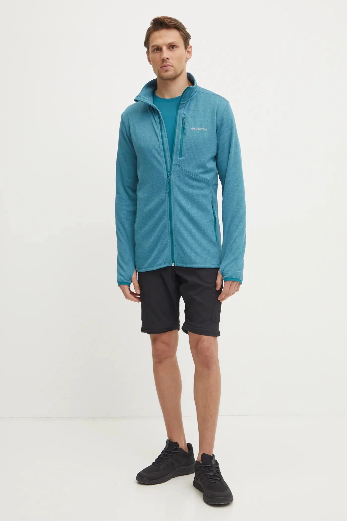 Columbia Спортивная футболка для походов бирюзовая для мужчин - фото 2