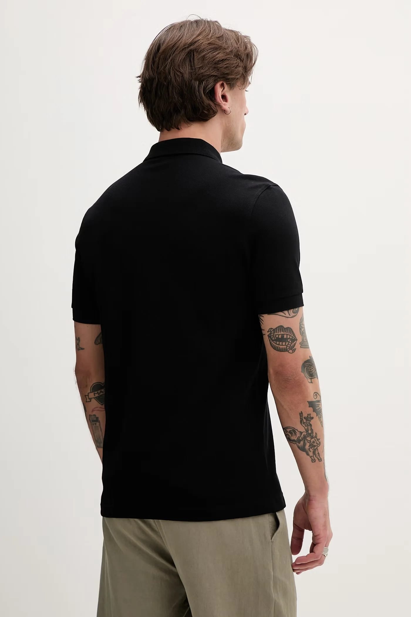 Однотонная рубашка-поло из хлопка Fred Perry - фото 3