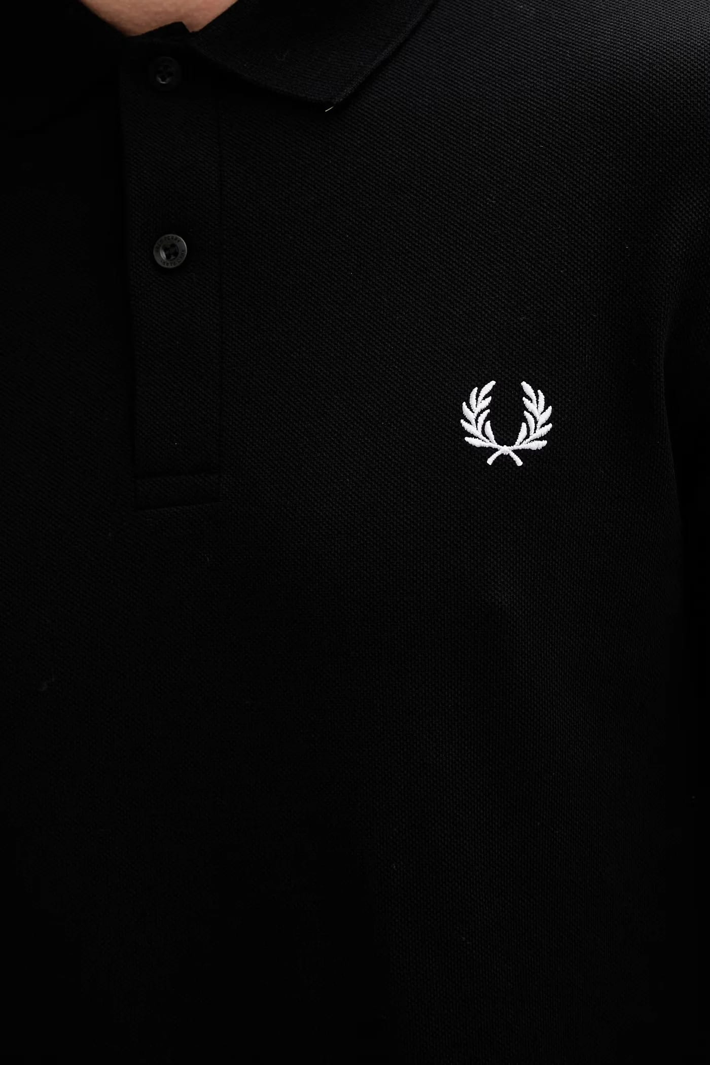 Однотонная рубашка-поло из хлопка Fred Perry - фото 5