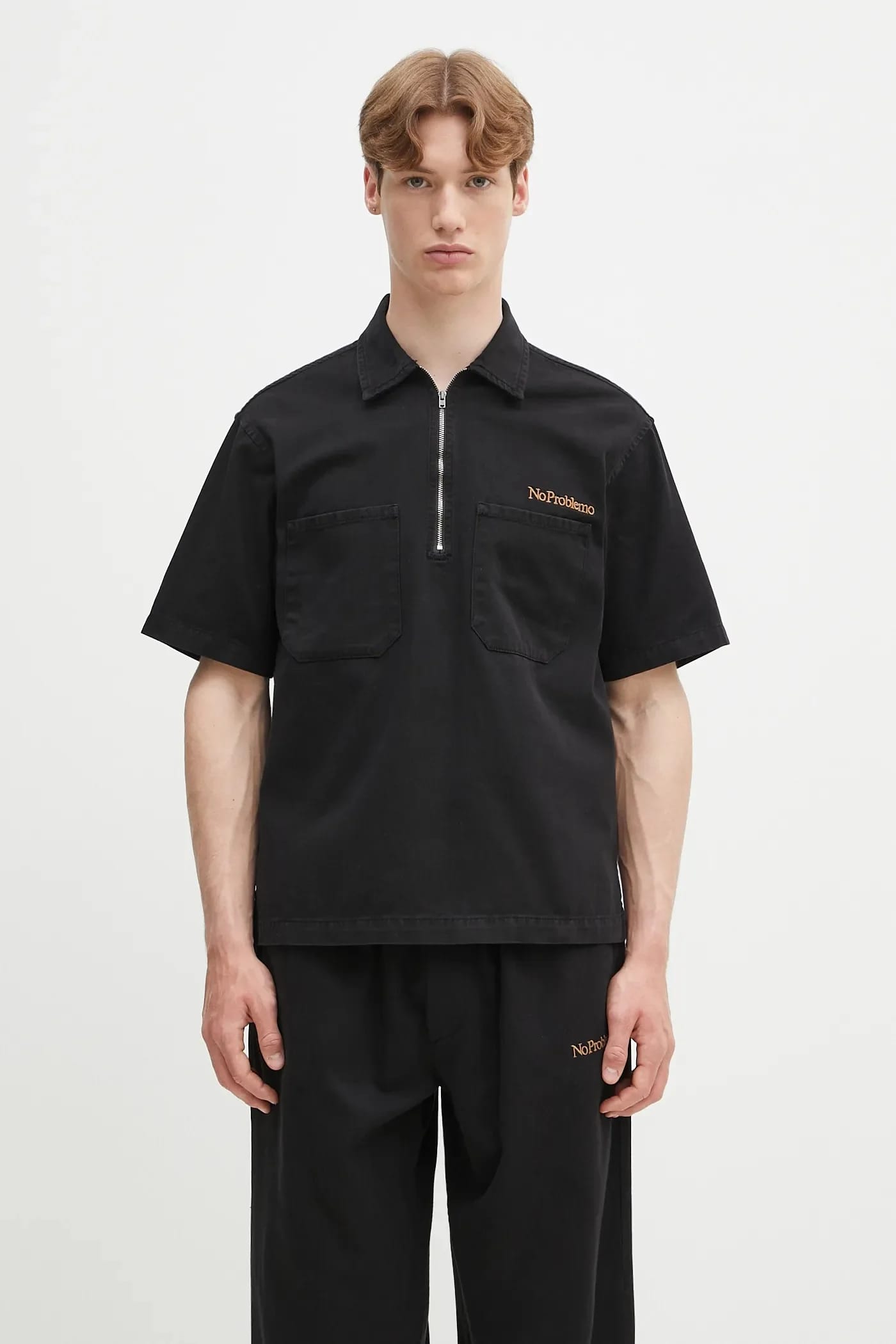 Хлопковая рубашка-поло Mini Issueo SS Work Shirt - Твил