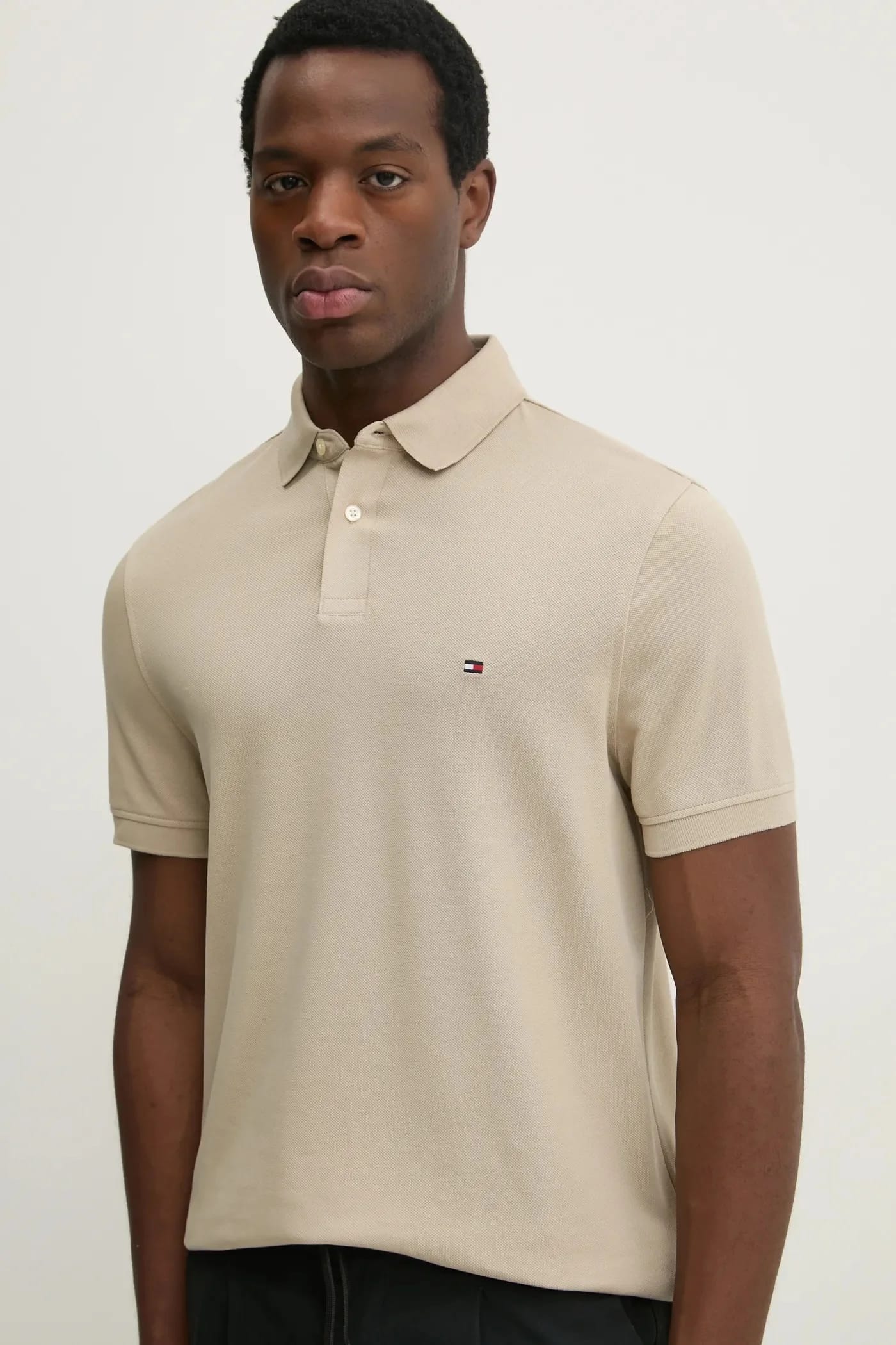 Поло бежевое для мужчин