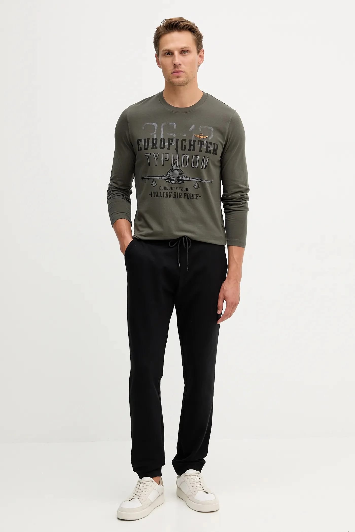 Хлопковая рубашка с длинным рукавом серая для мужчин - фото 2