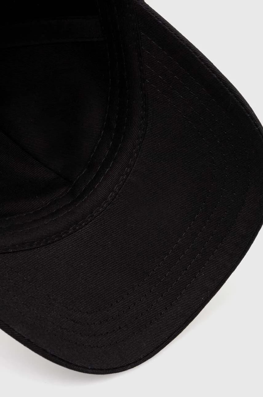 Хлопковая бейсболка La Casquette Slogan черная для мужчин - фото 4
