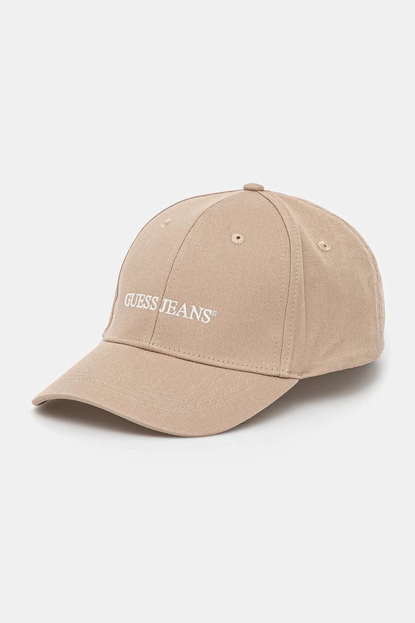 Хлопковая бейсболка бежевая для мужчин