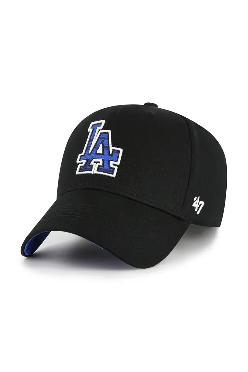 Хлопковая бейсболка MLB LA Dodgers черная для мужчин
