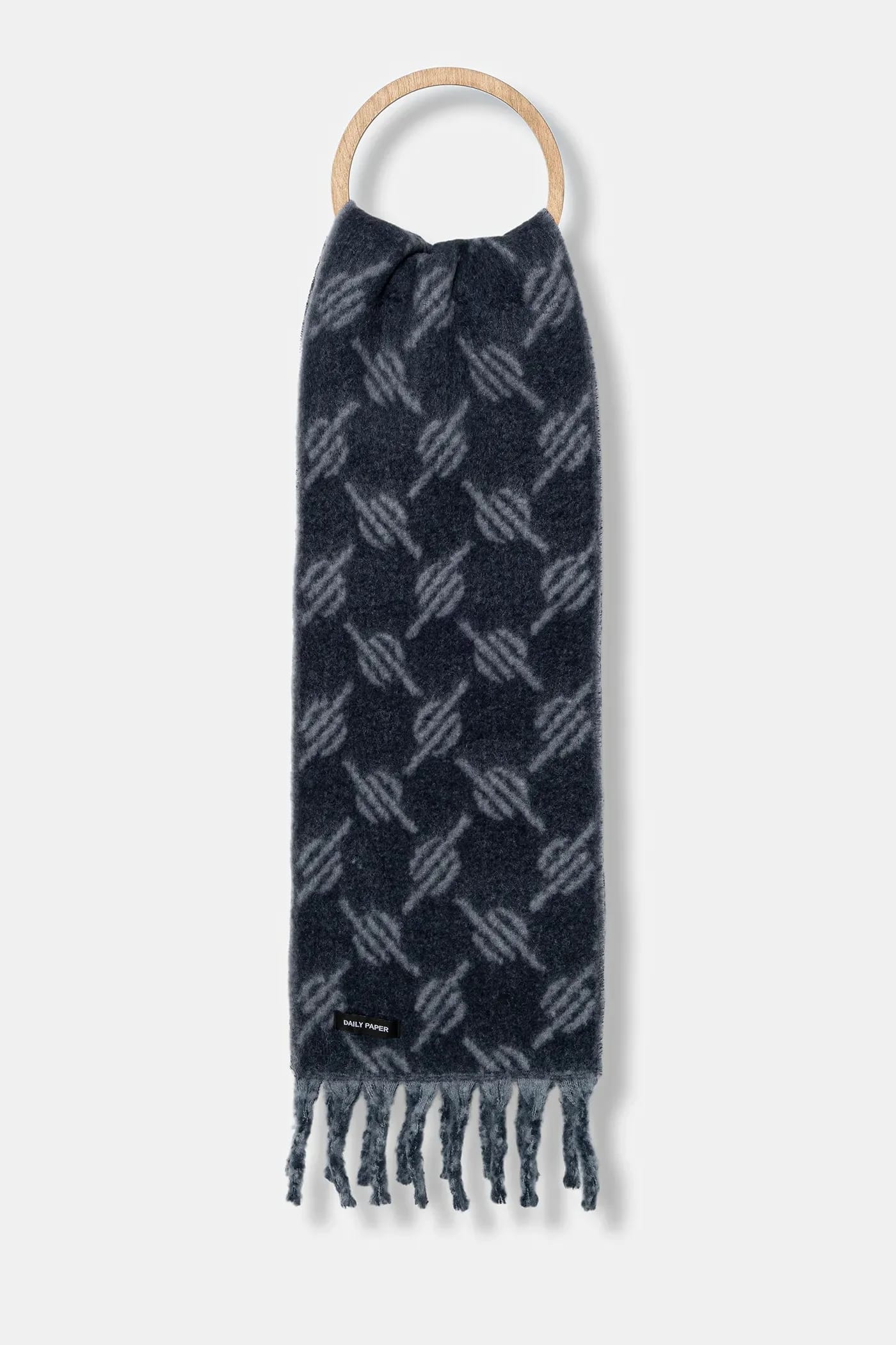 шарф Riyo Monogram из смесовой шерсти
