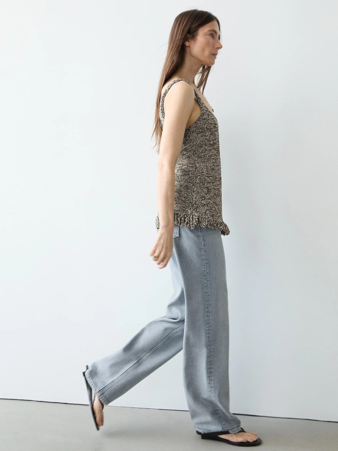 Вязаный топ с бахромой, Total Look - фото 10