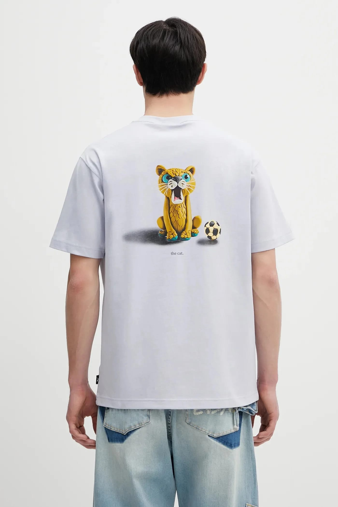 ГРАФИКА Хлопковая футболка Puma Cat Tee