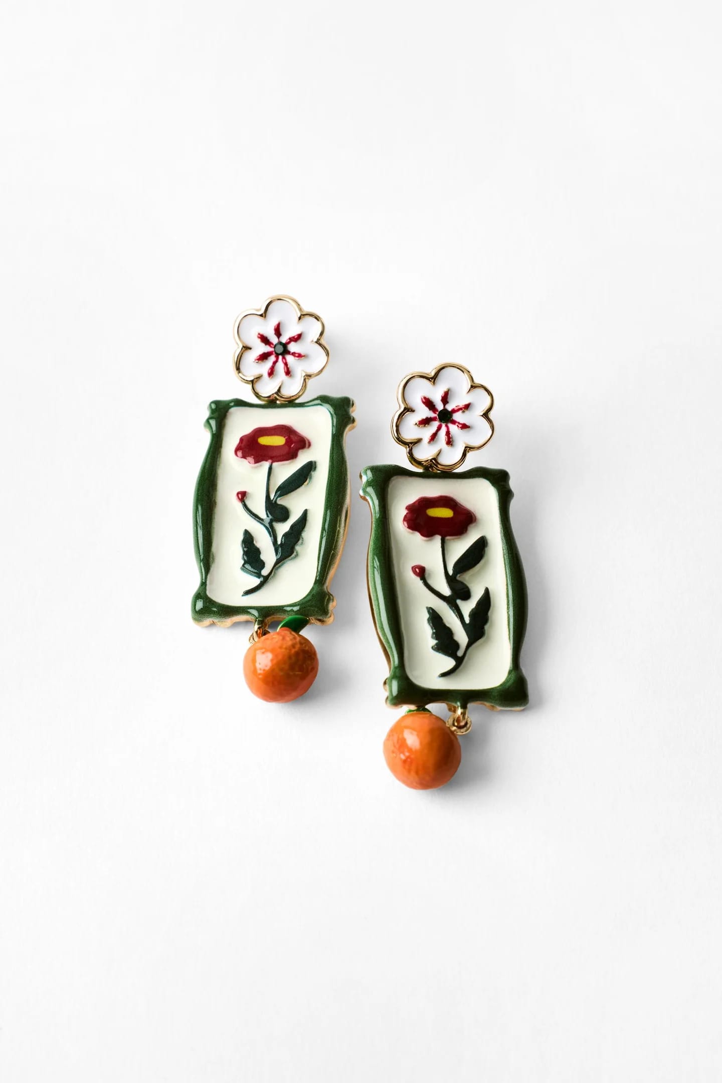 СЕРЬГИ ЦВЕТКИ ИЗ ПЛАСТИКА
