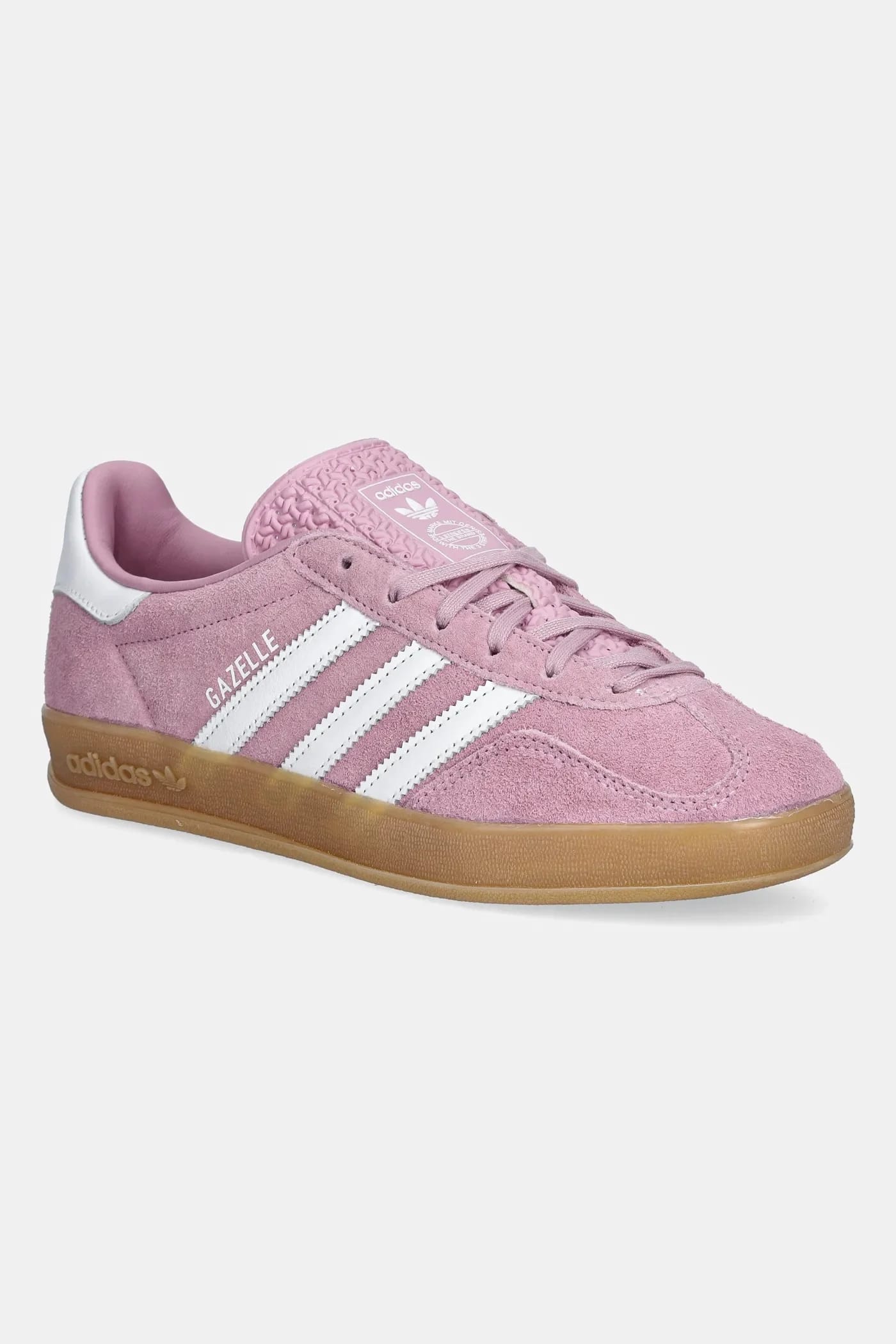 кроссовки Gazelle Indoor замшевые фиолетовые для женщин