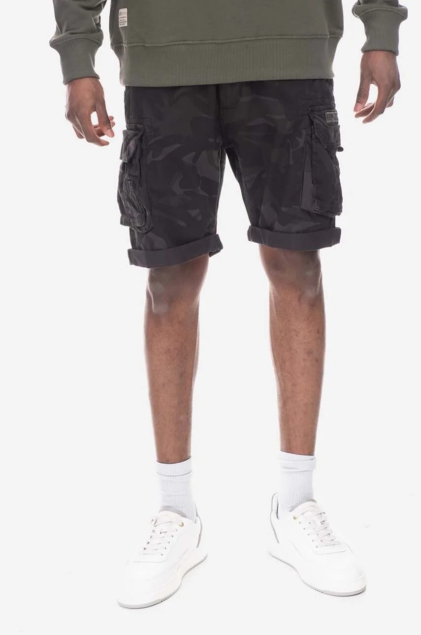Хлопковые шорты Alpha Industries Crew Short Camo 196201 125 - фото 5