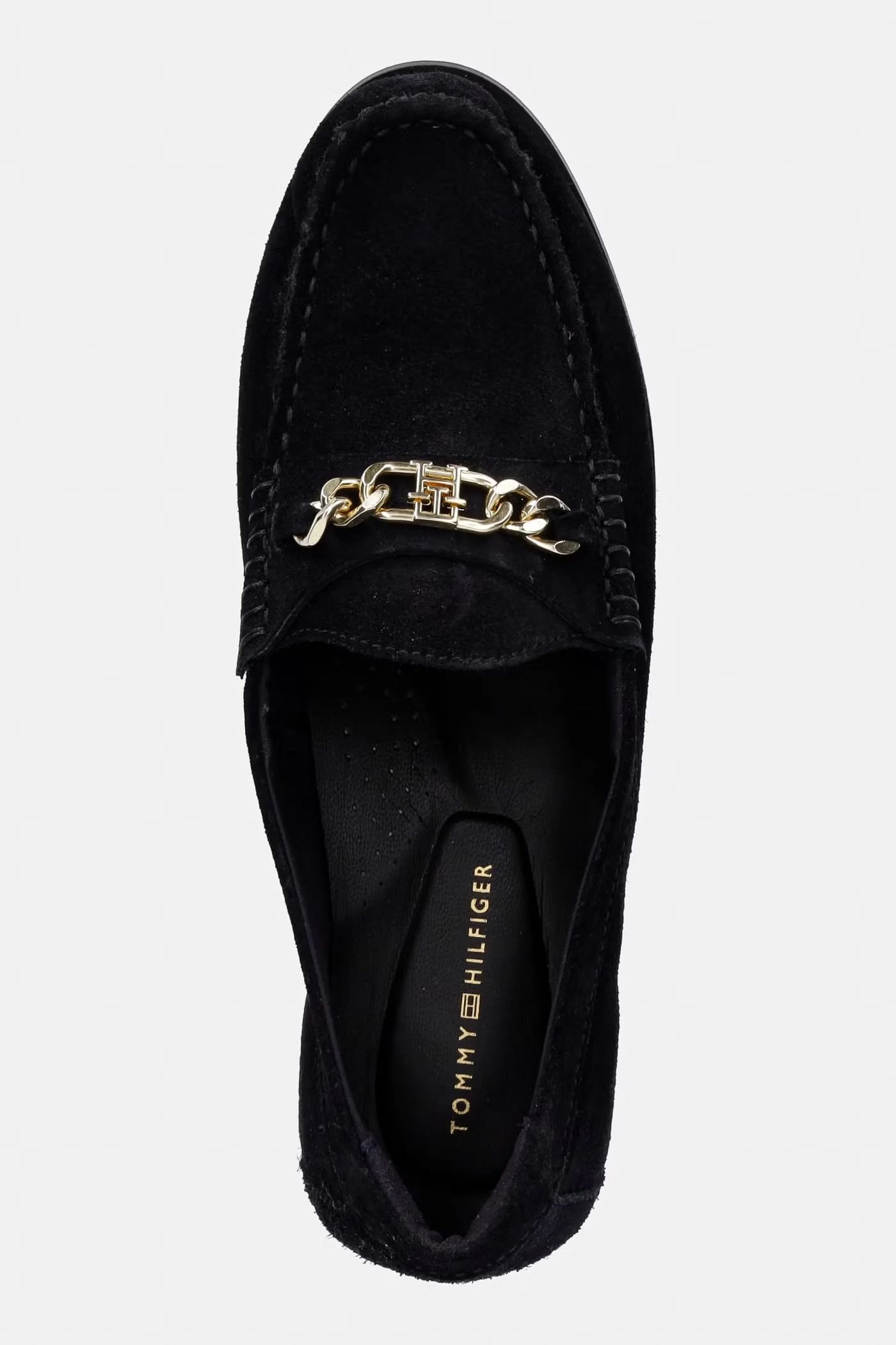TH CHAIN ​​SUEDE LOAFER женские замшевые мокасины - фото 4