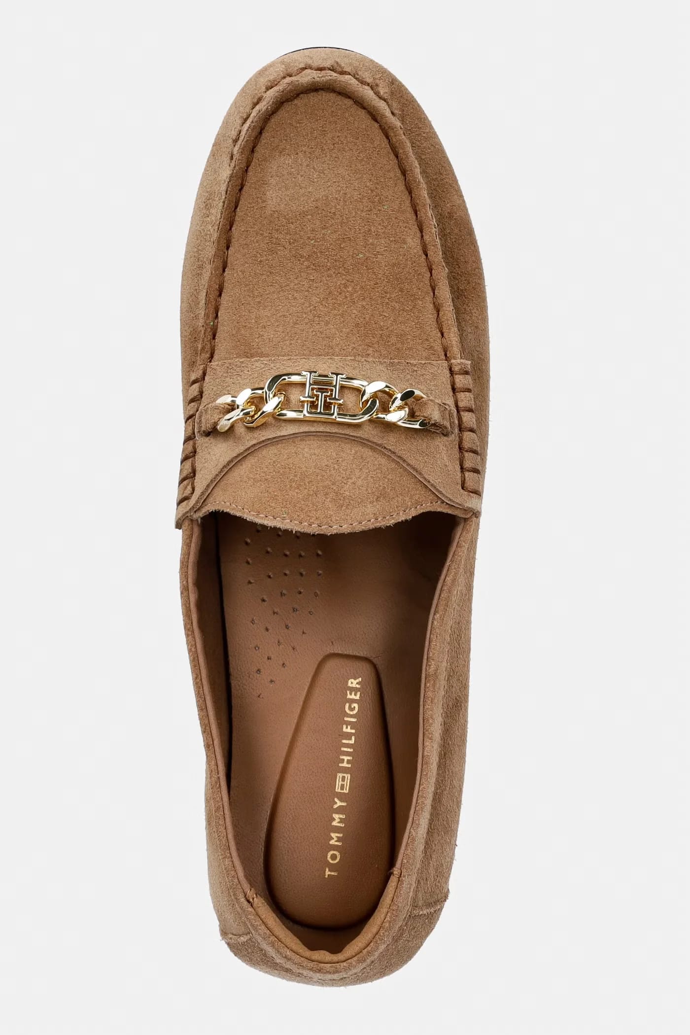 TH CHAIN ​​SUEDE LOAFER женские замшевые мокасины - фото 4
