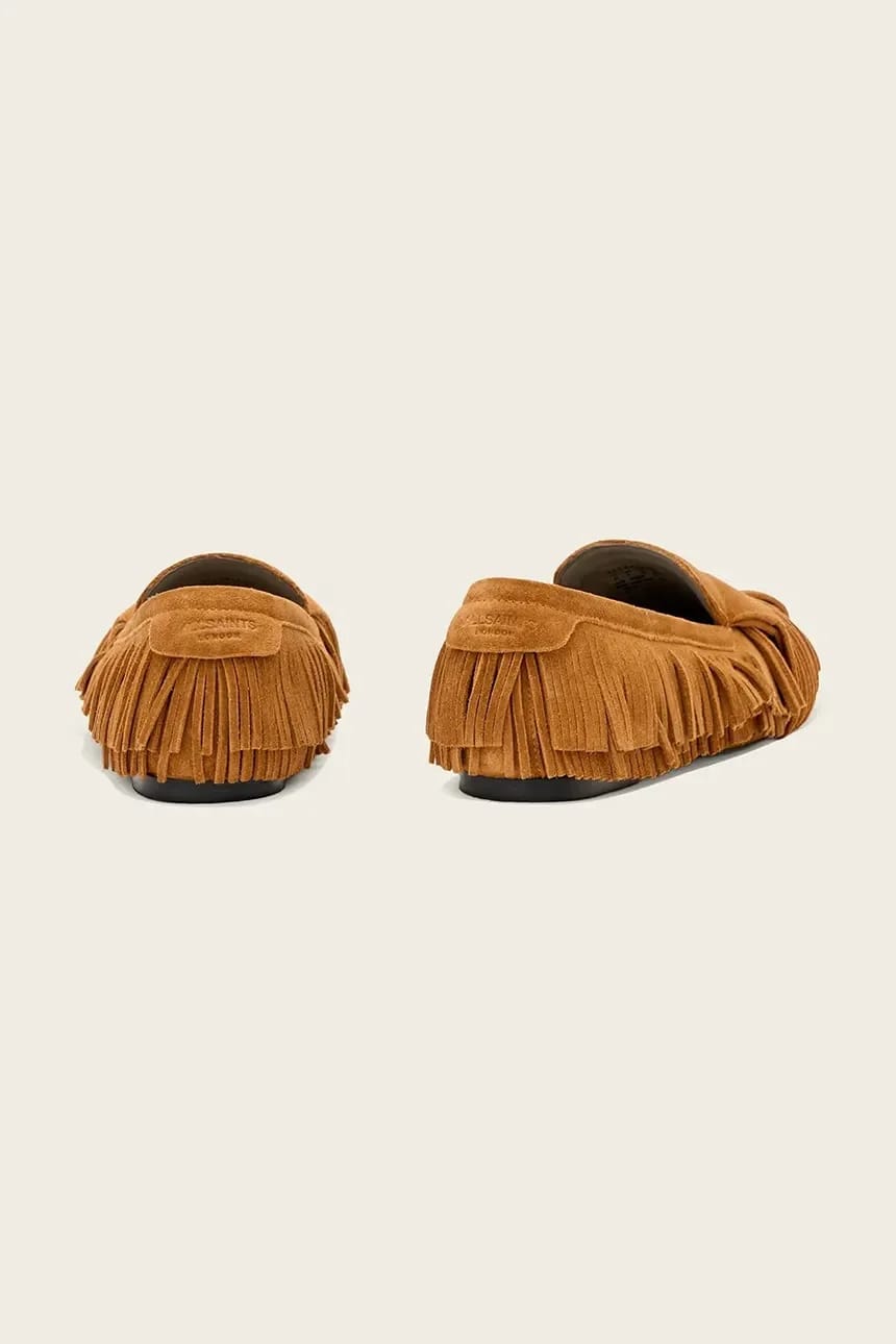 Женские замшевые мокасины Sandy Fringe Loafer - фото 3