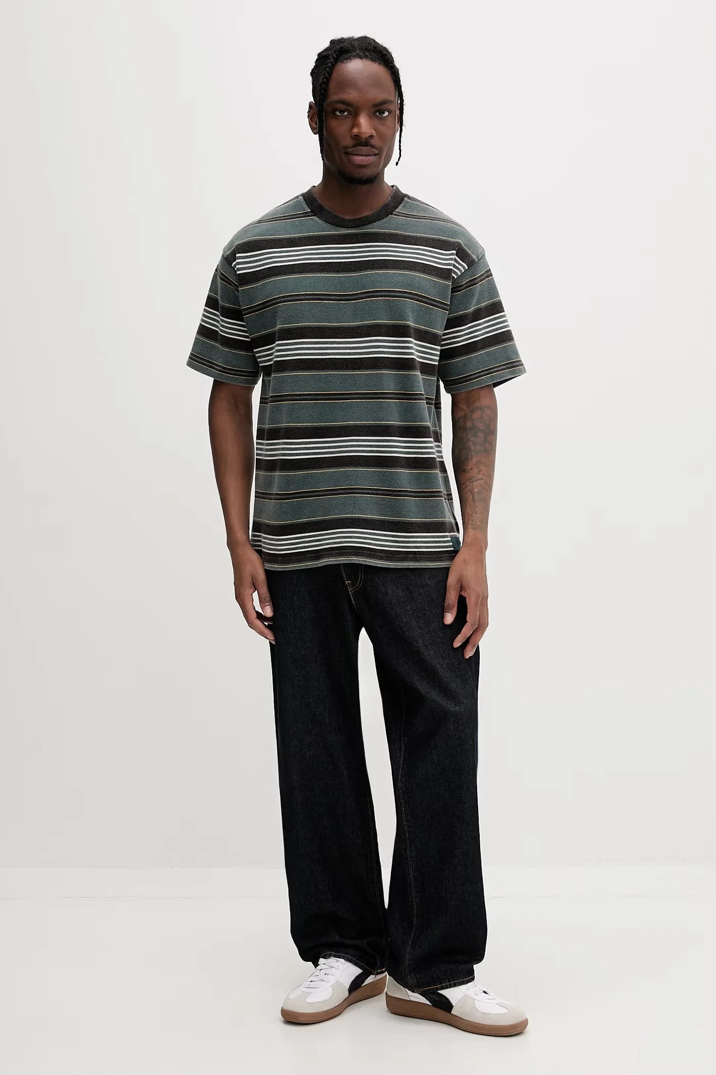 Мужская хлопковая футболка Premium LX Pique Stripe SS - фото 2