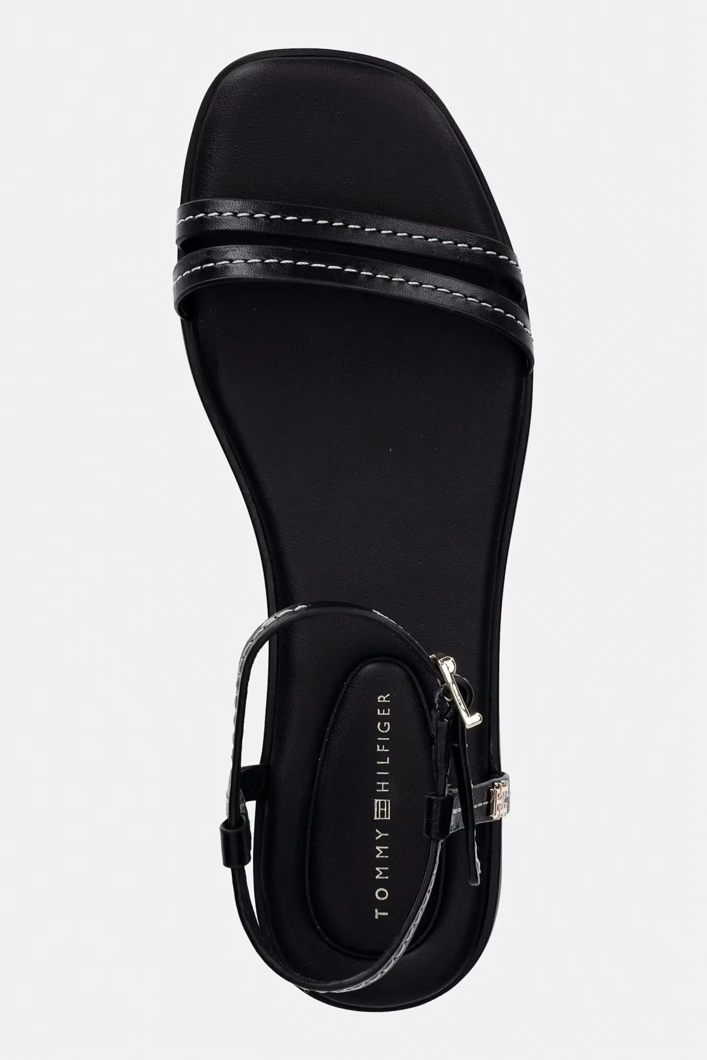 Женские кожаные босоножки FLAT SANDAL STITCHING - фото 4