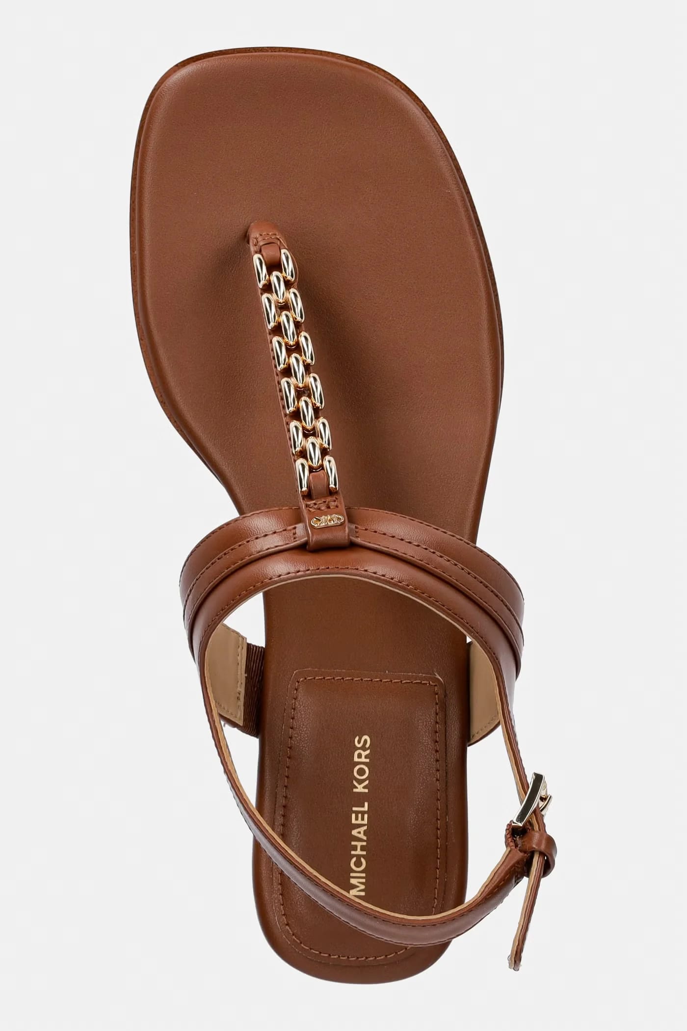Женские кожаные сандалии на плоской подошве Marcia Thong Sandal - фото 4