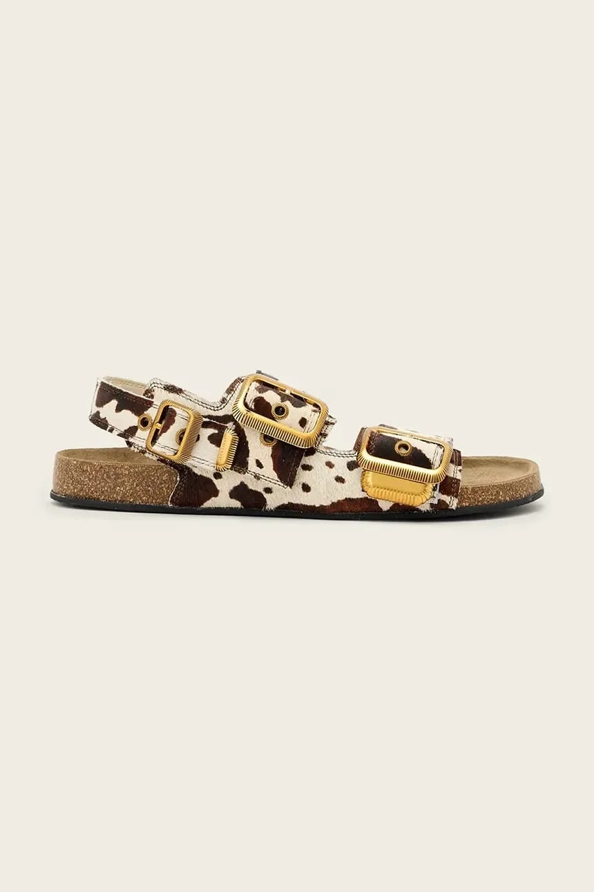 Женские кожаные сандалии на плоской подошве Staffa Sandal