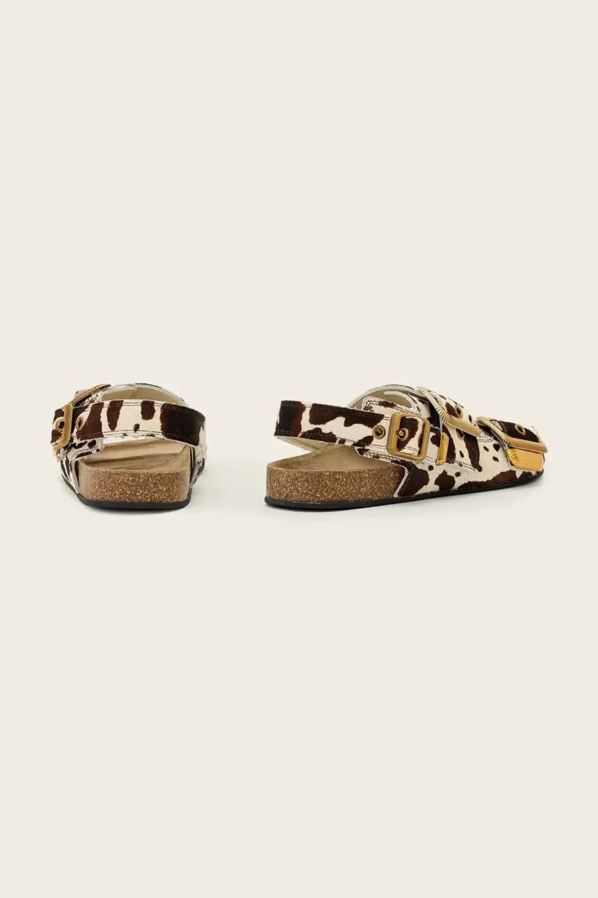 Женские кожаные сандалии на плоской подошве Staffa Sandal - фото 3