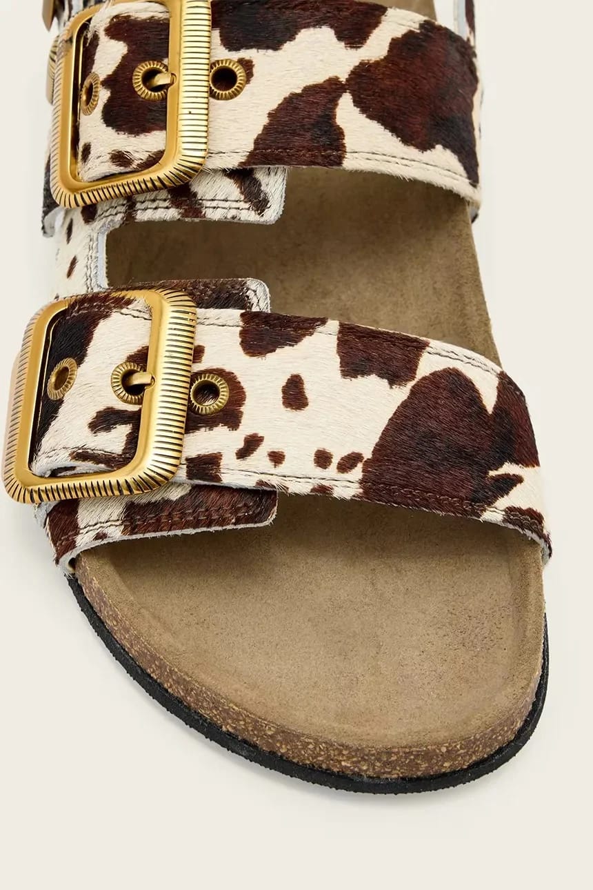 Женские кожаные сандалии на плоской подошве Staffa Sandal - фото 5