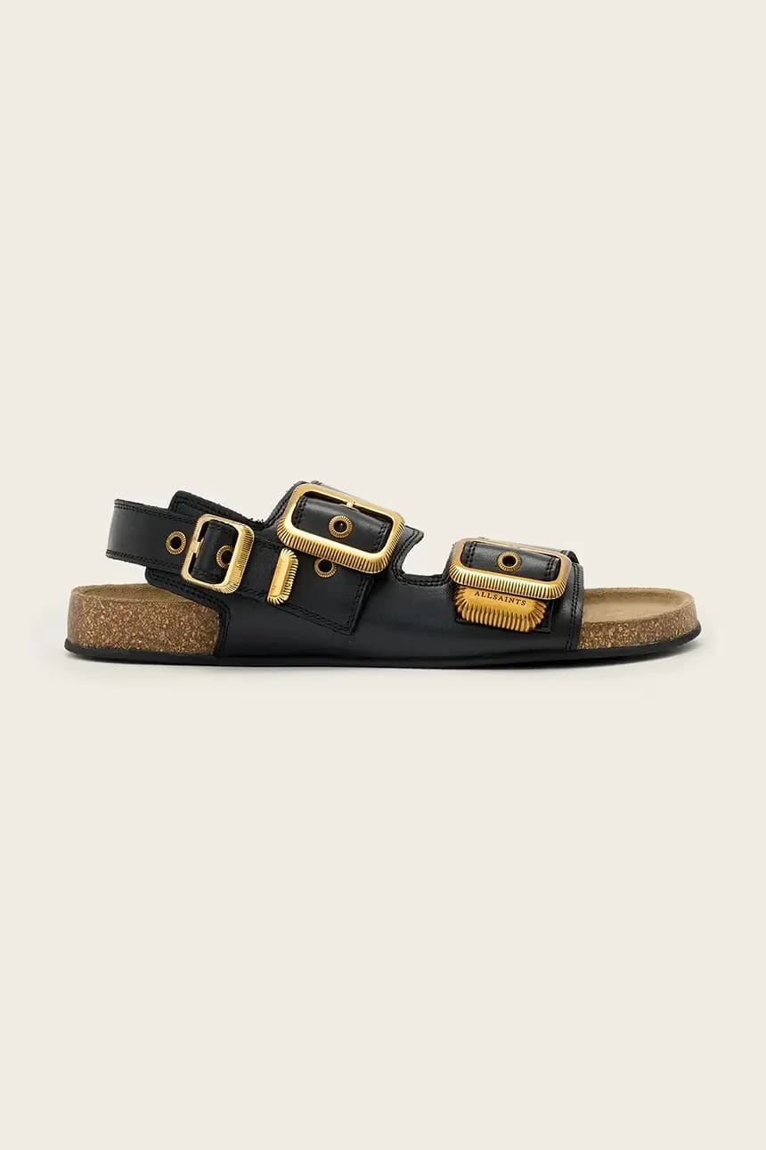 Женские кожаные сандалии на плоской подошве Staffa Sandal