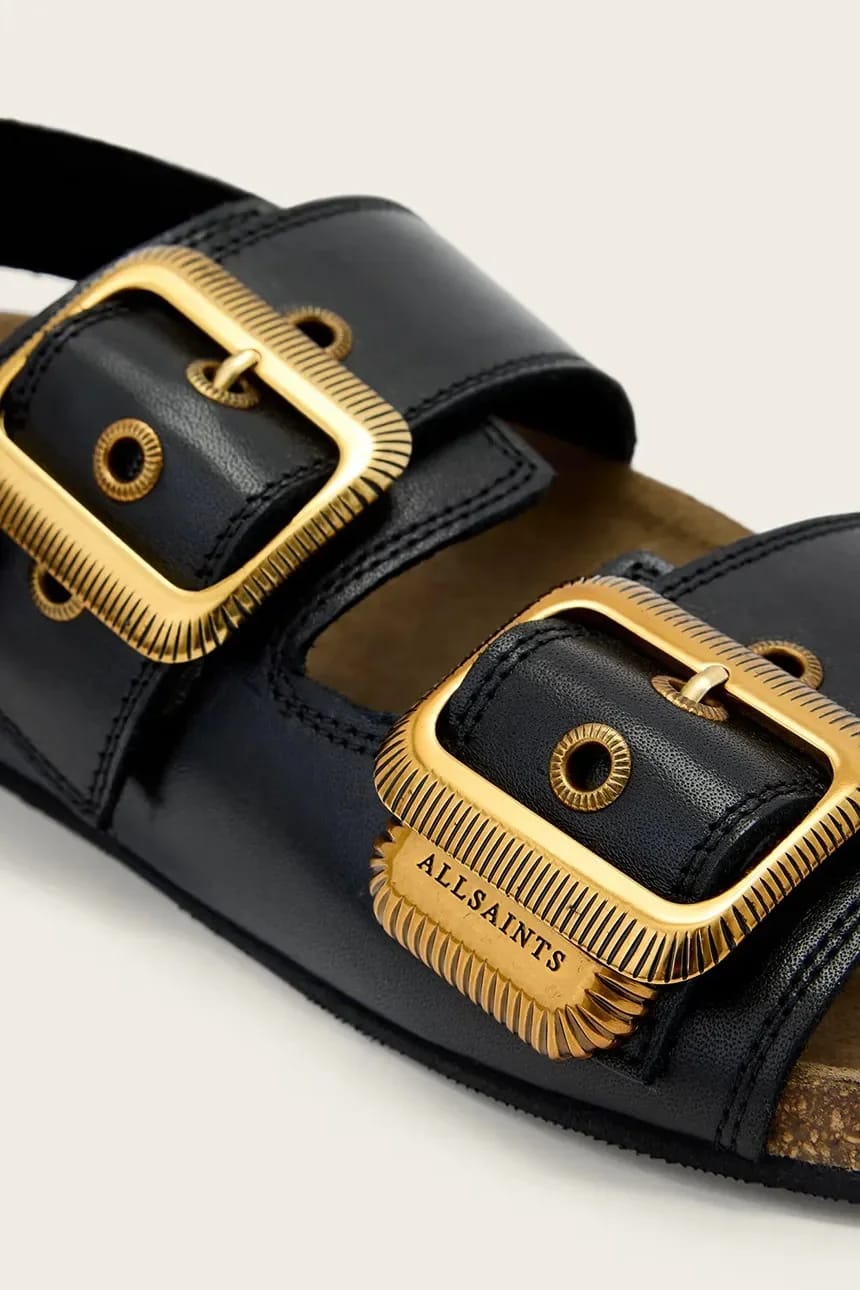 Женские кожаные сандалии на плоской подошве Staffa Sandal - фото 4