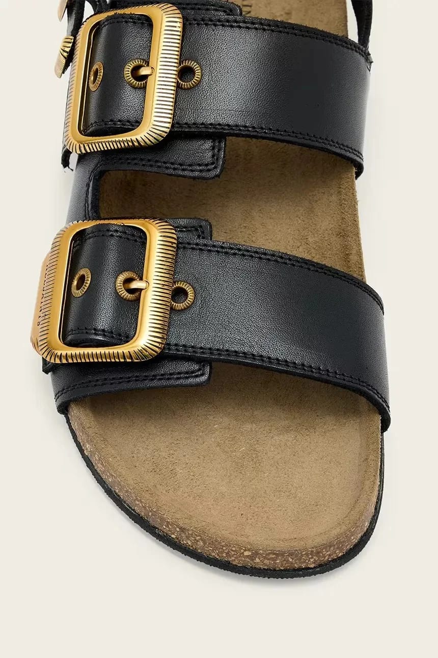 Женские кожаные сандалии на плоской подошве Staffa Sandal - фото 5