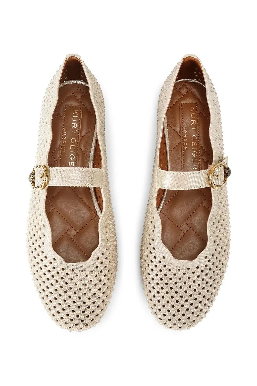 Кожаные балетки Mayfair Ballet Flat с волнистым узором - фото 2